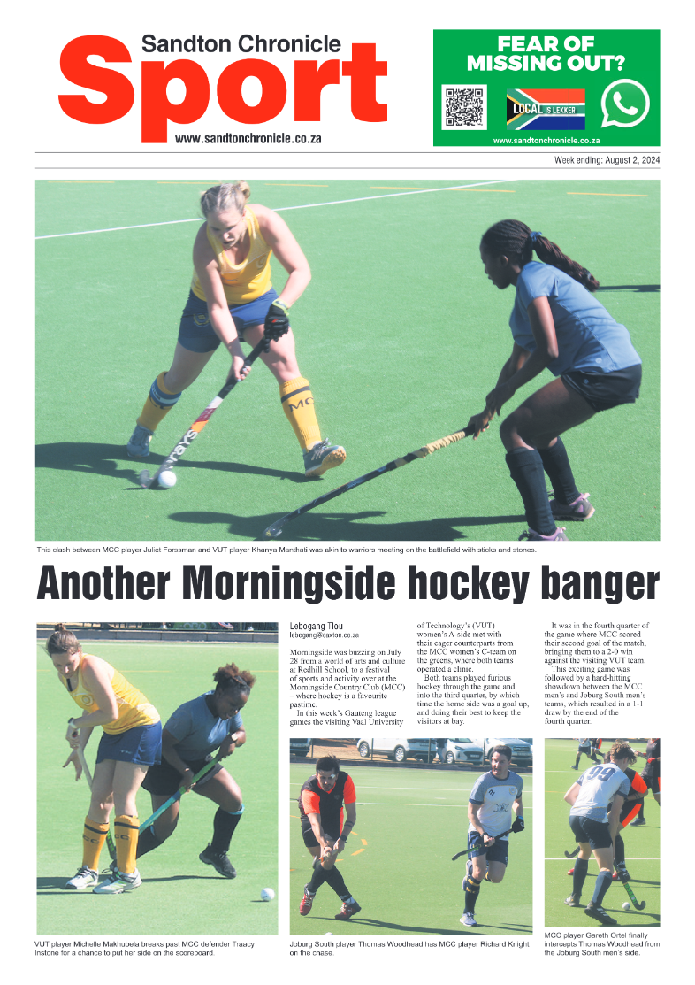 Sandton Chronicle 2 August 2024 page 20