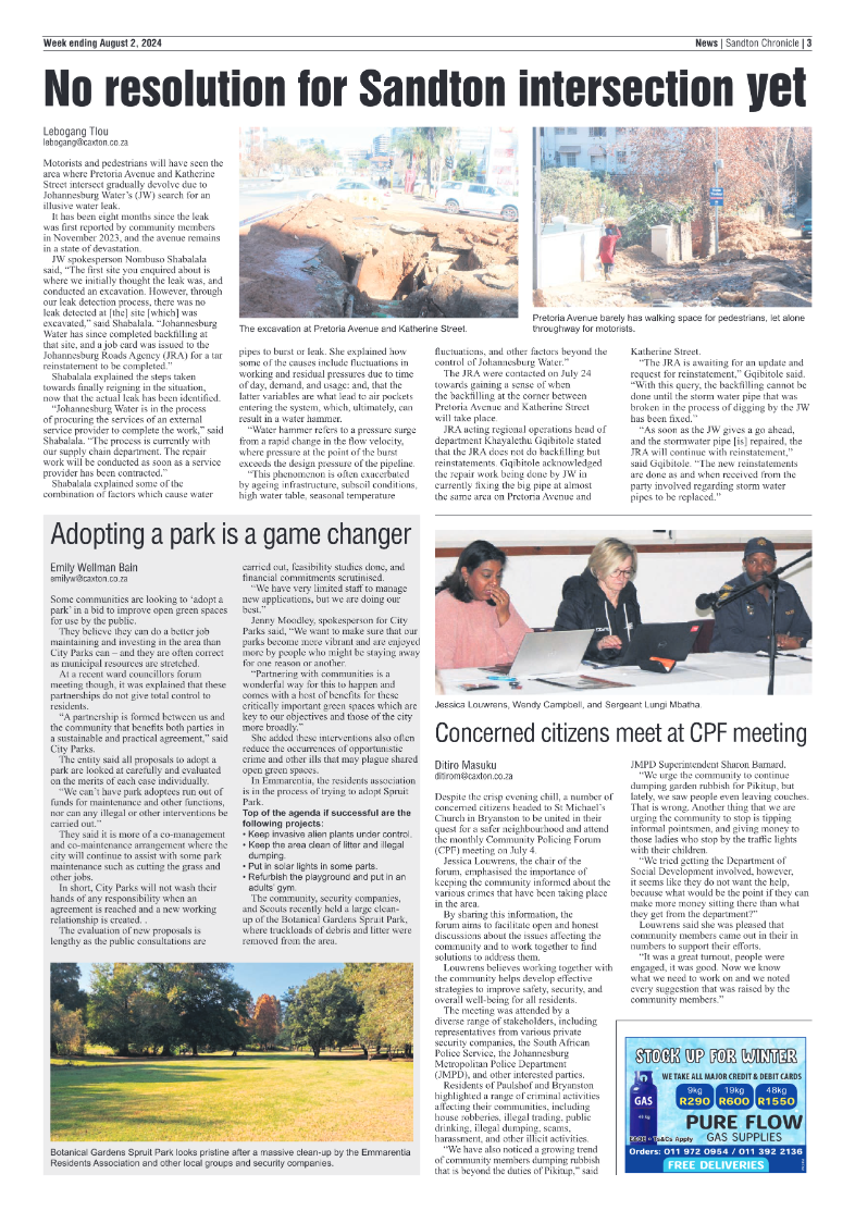 Sandton Chronicle 2 August 2024 page 3