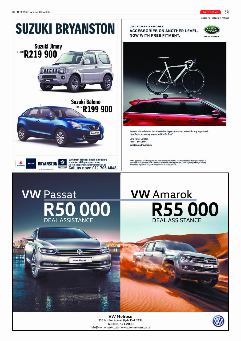 Sandton Chronicle 2 December 2016 page 17