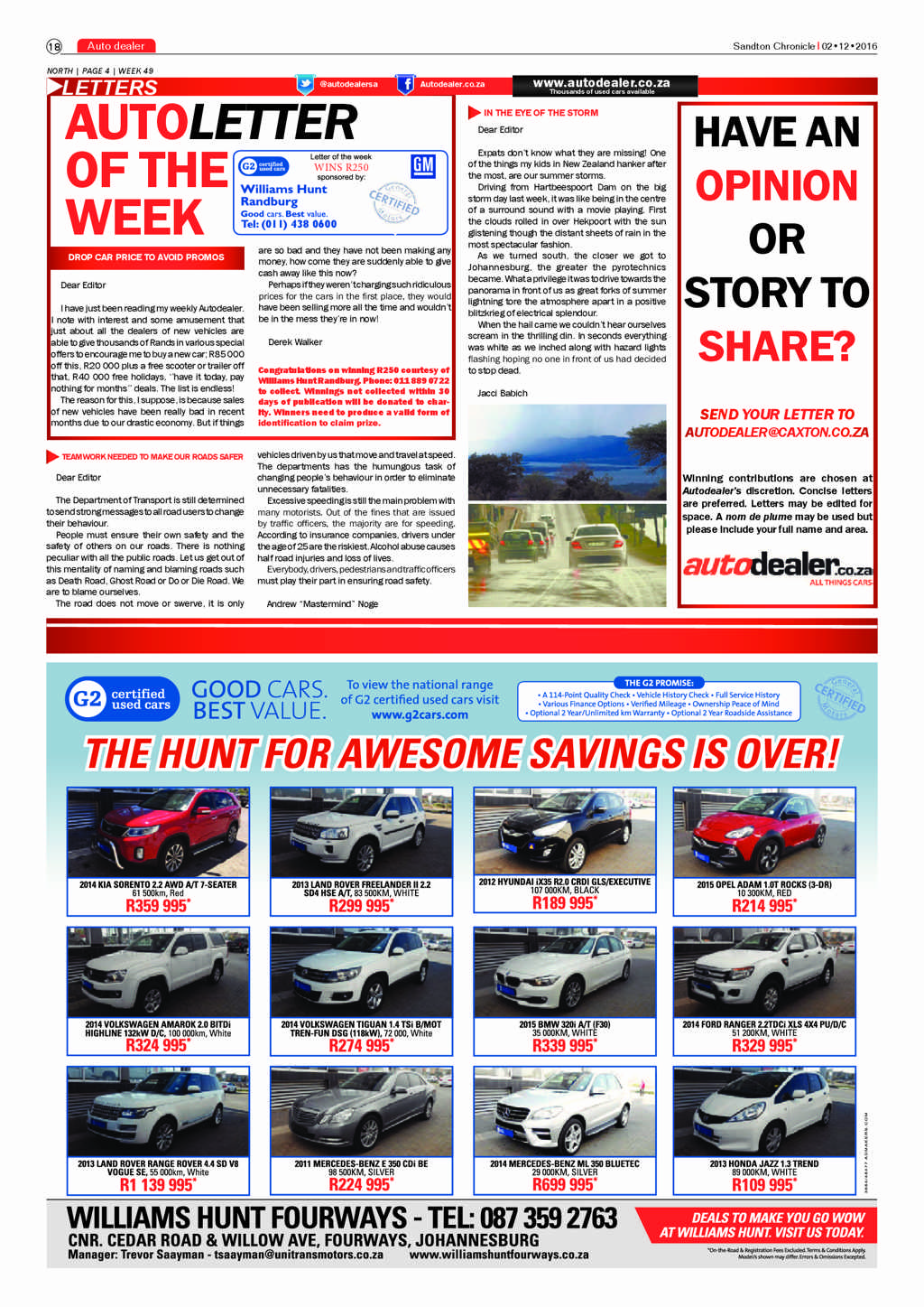 Sandton Chronicle 2 December 2016 page 18