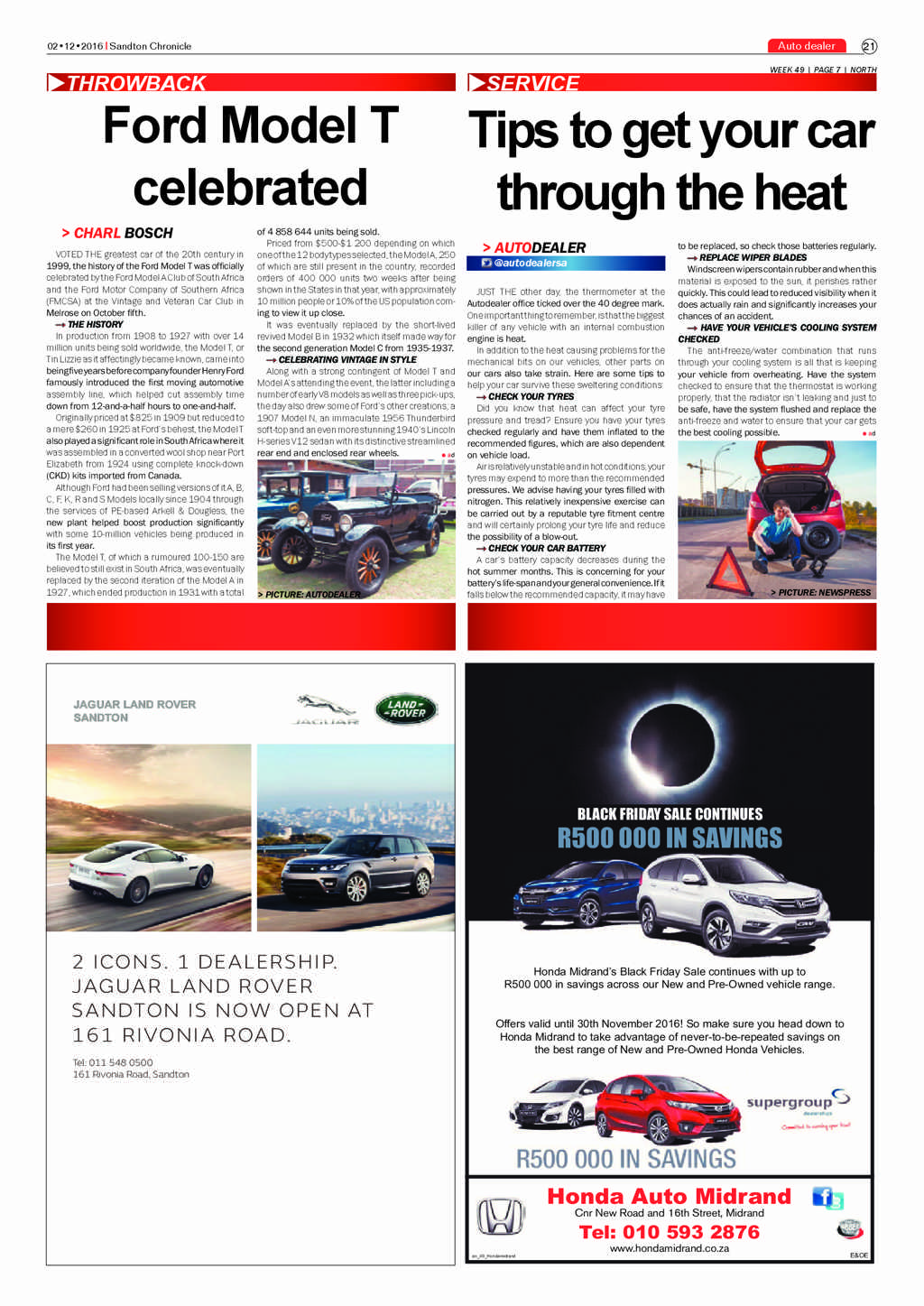 Sandton Chronicle 2 December 2016 page 21
