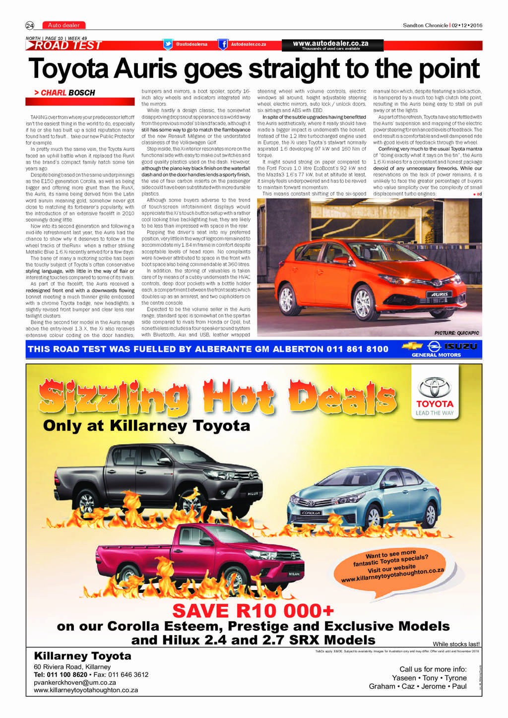 Sandton Chronicle 2 December 2016 page 24