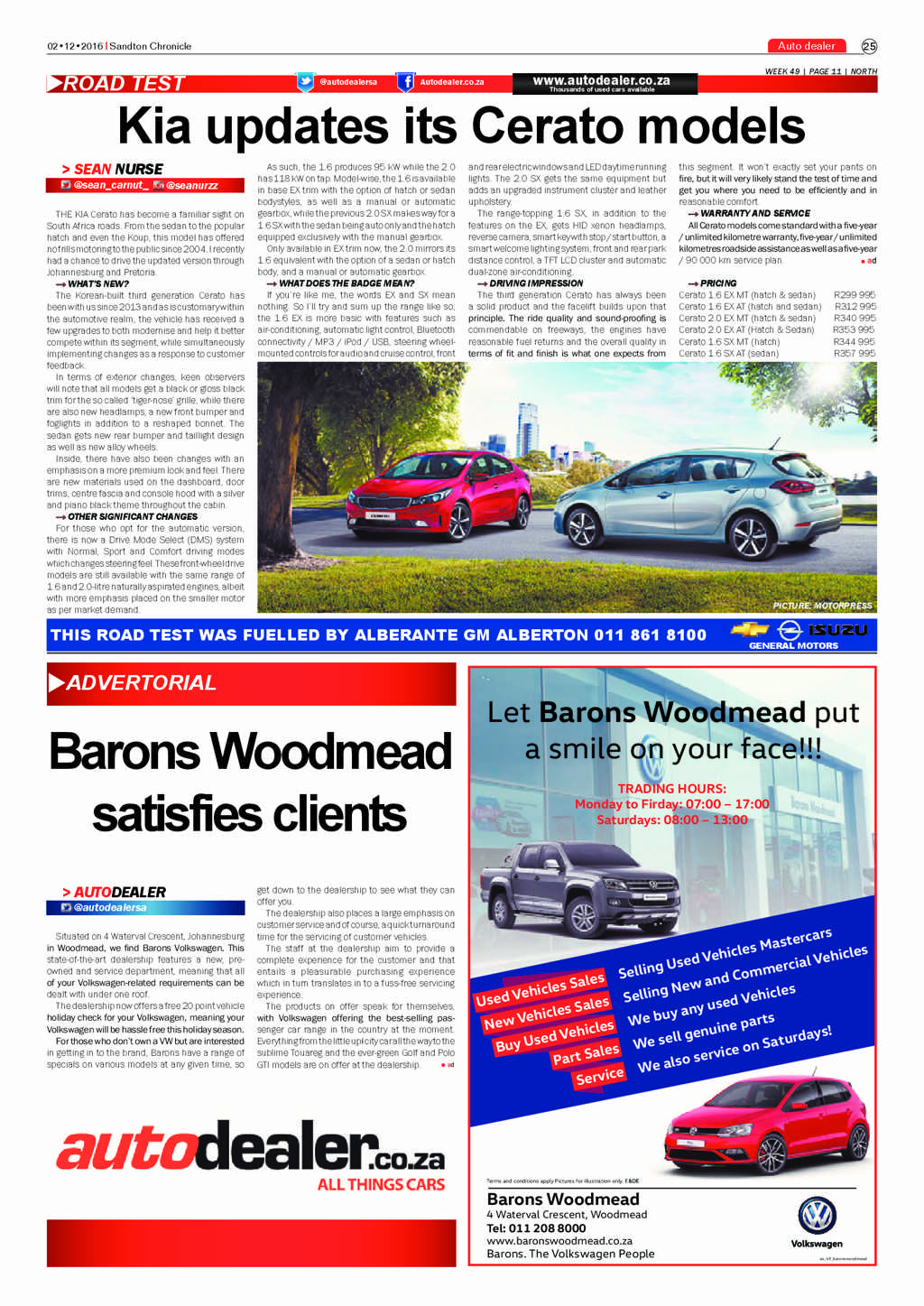 Sandton Chronicle 2 December 2016 page 25