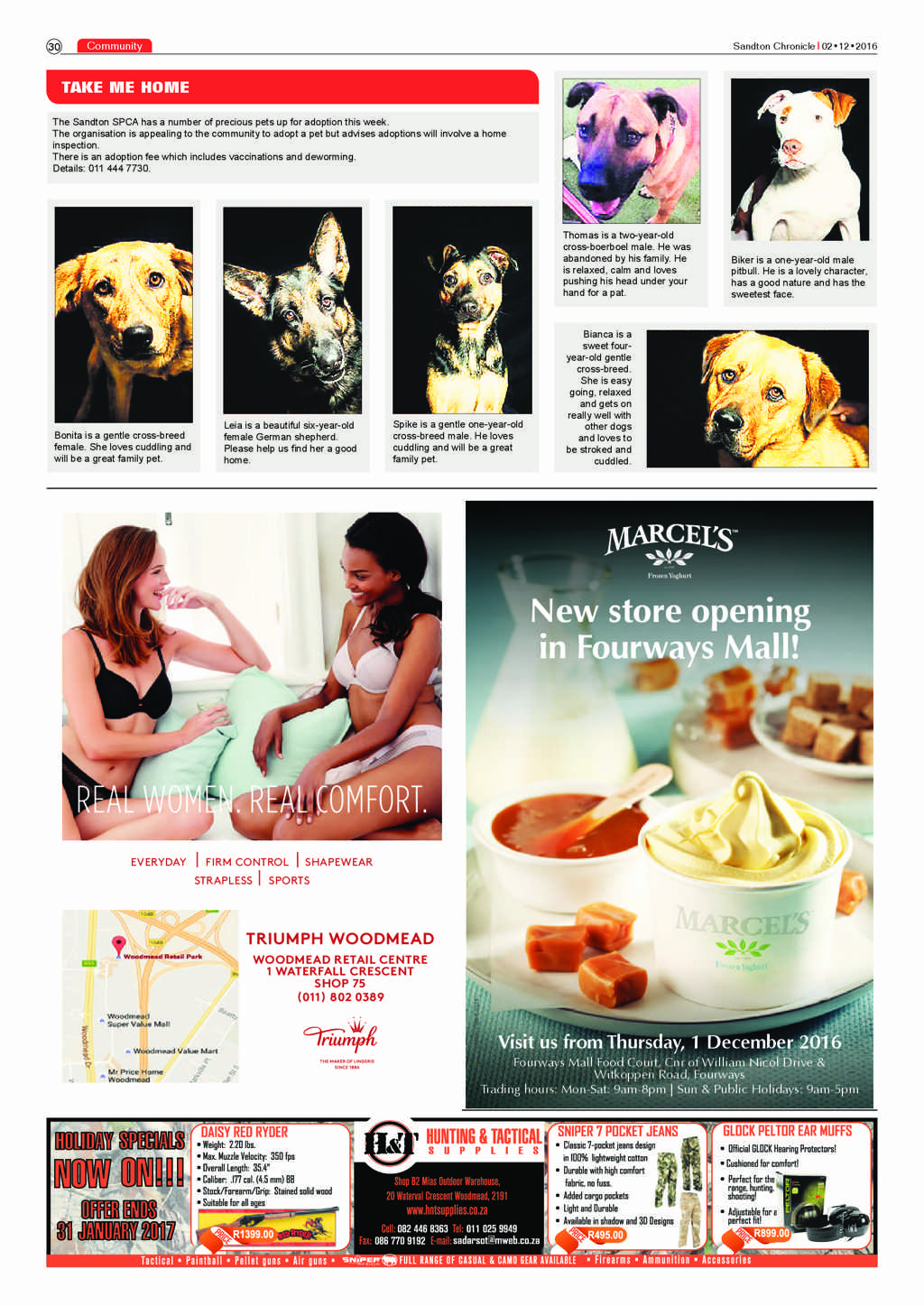 Sandton Chronicle 2 December 2016 page 30