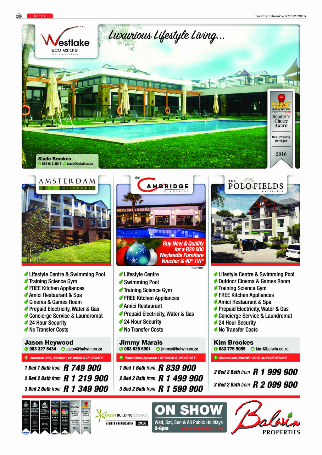Sandton Chronicle 2 December 2016 page 36