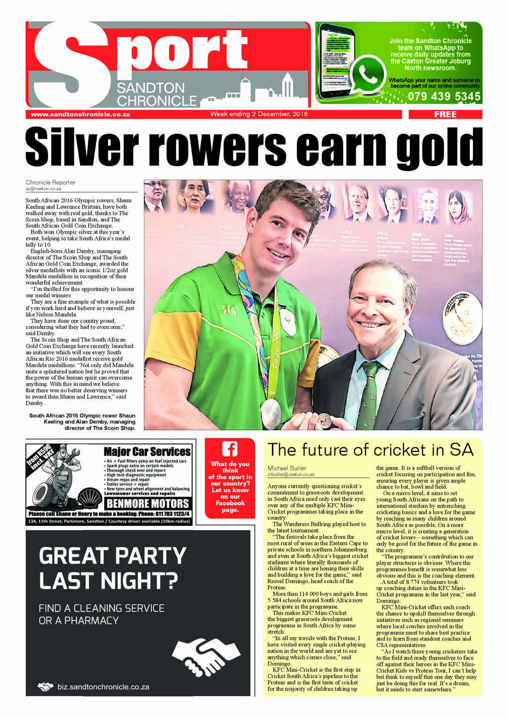 Sandton Chronicle 2 December 2016 page 40