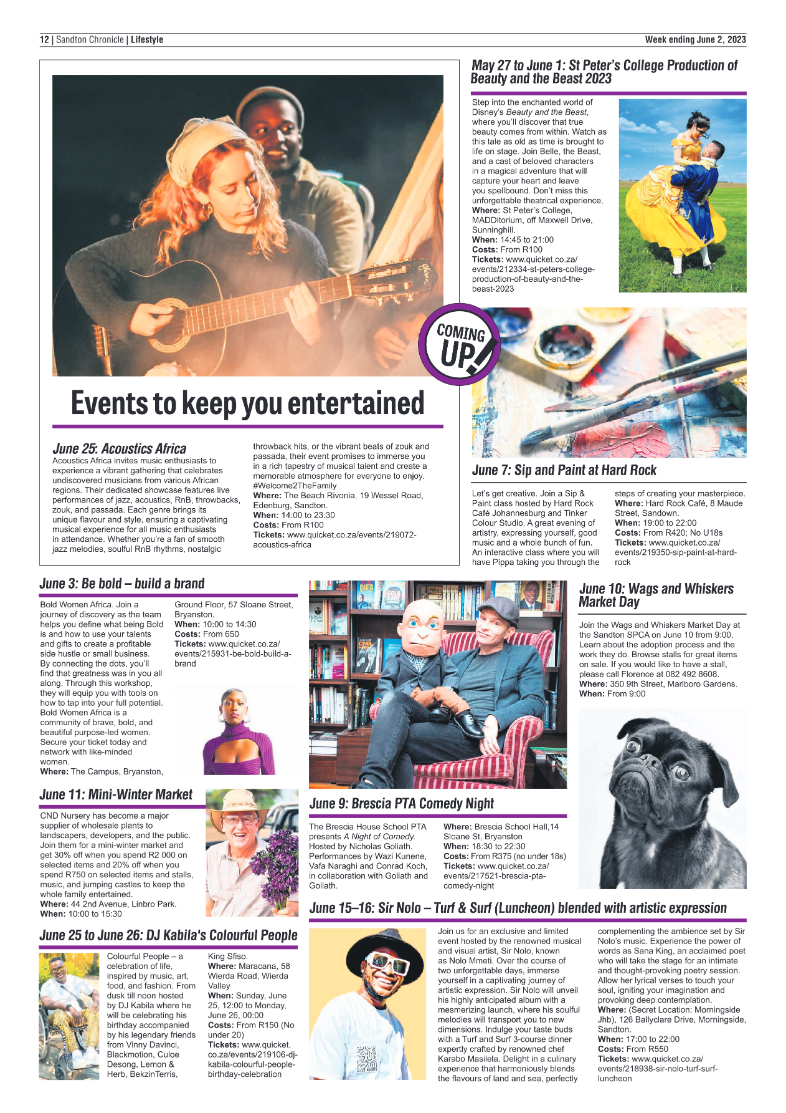 Sandton Chronicle 2 June 2023 page 12