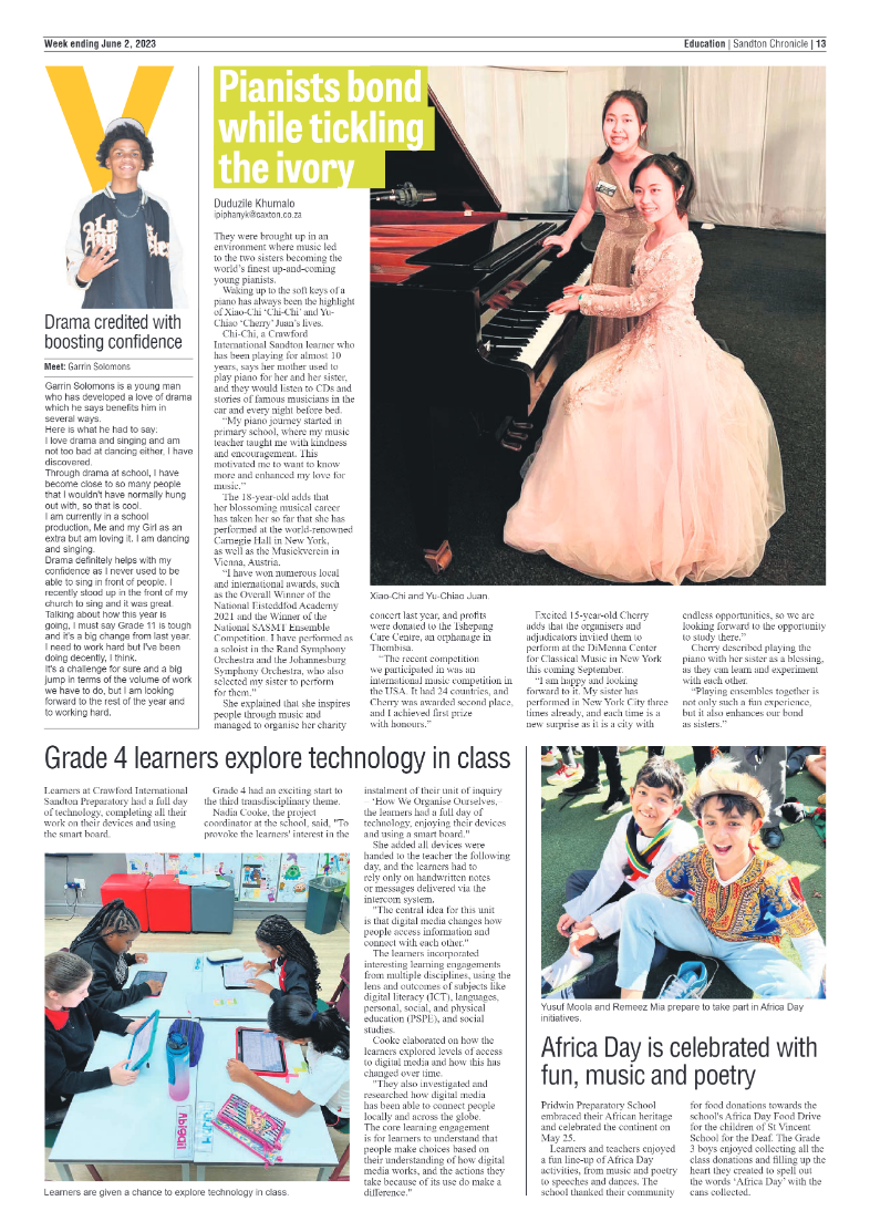 Sandton Chronicle 2 June 2023 page 13