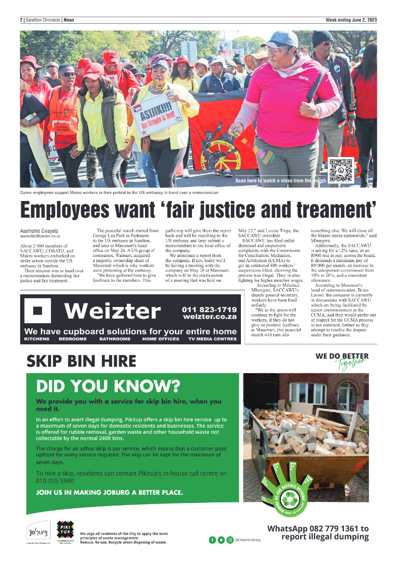 Sandton Chronicle 2 June 2023 page 2