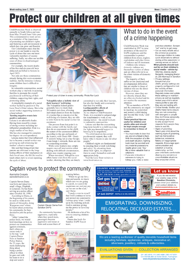 Sandton Chronicle 2 June 2023 page 3