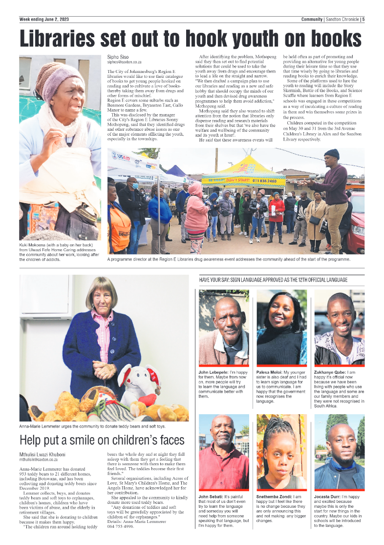 Sandton Chronicle 2 June 2023 page 5