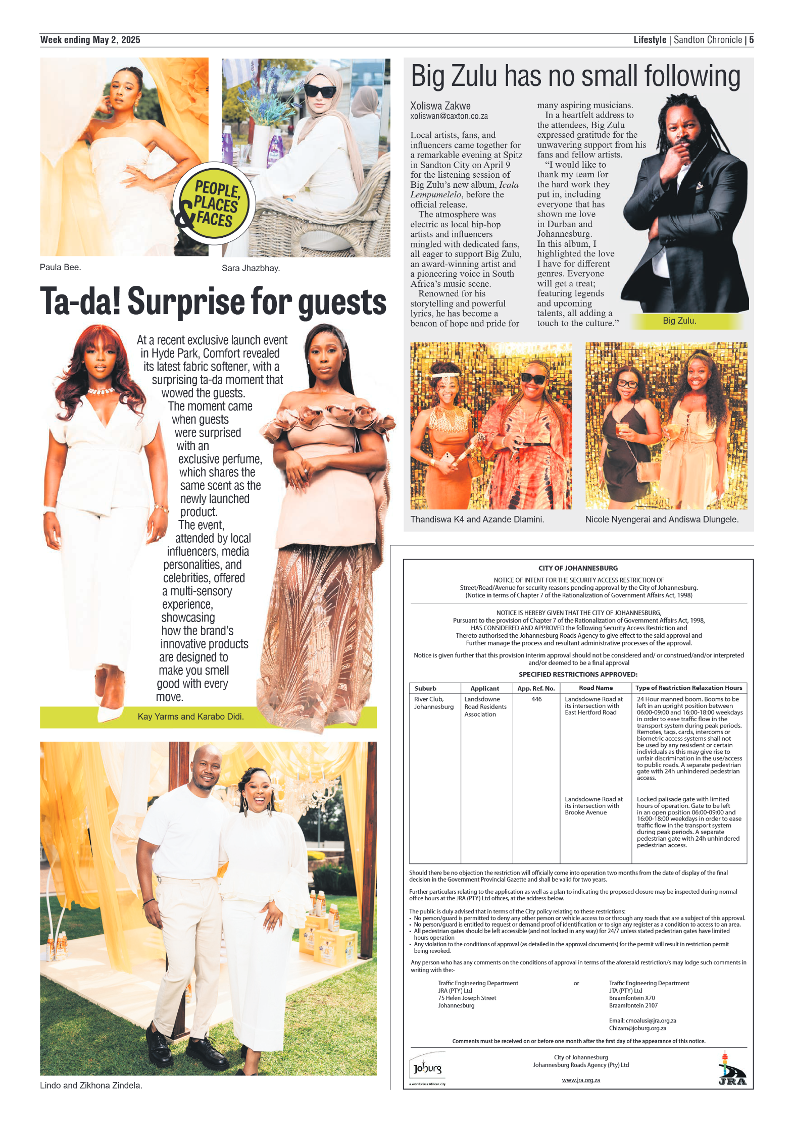 Sandton Chronicle 2 May 2025 page 7