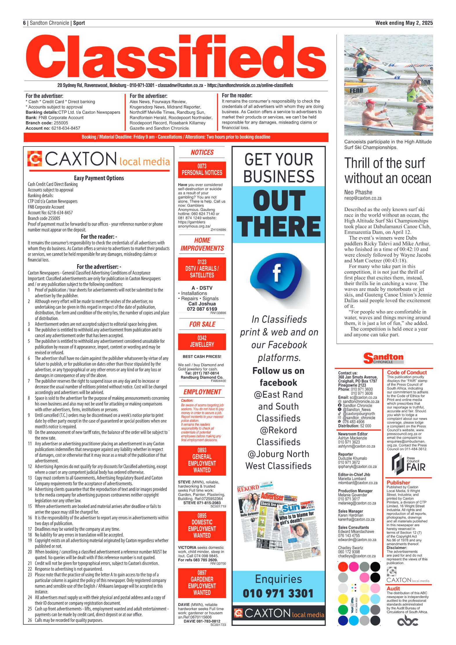 Sandton Chronicle 2 May 2025 page 8