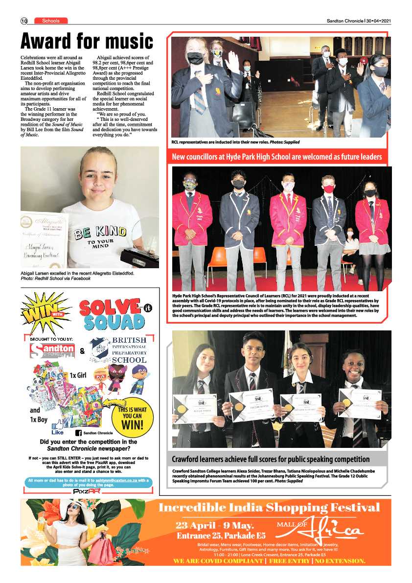 Sandton Chronicle 30 April 2021 page 10