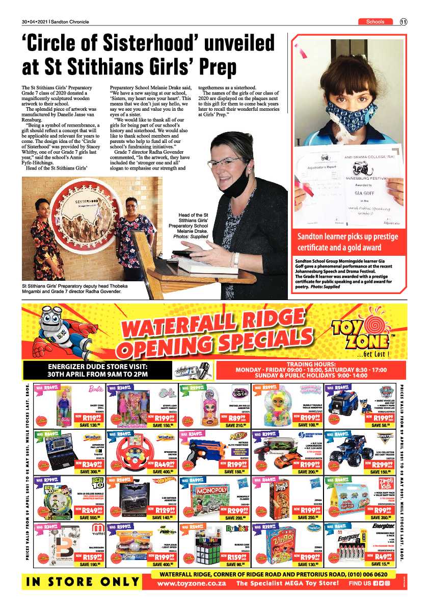 Sandton Chronicle 30 April 2021 page 11
