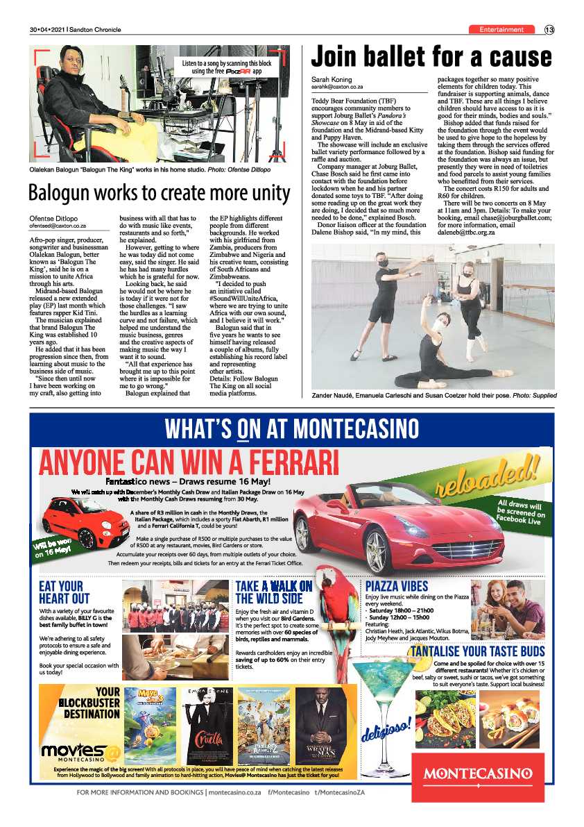 Sandton Chronicle 30 April 2021 page 13