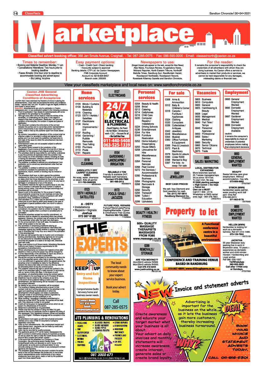 Sandton Chronicle 30 April 2021 page 14