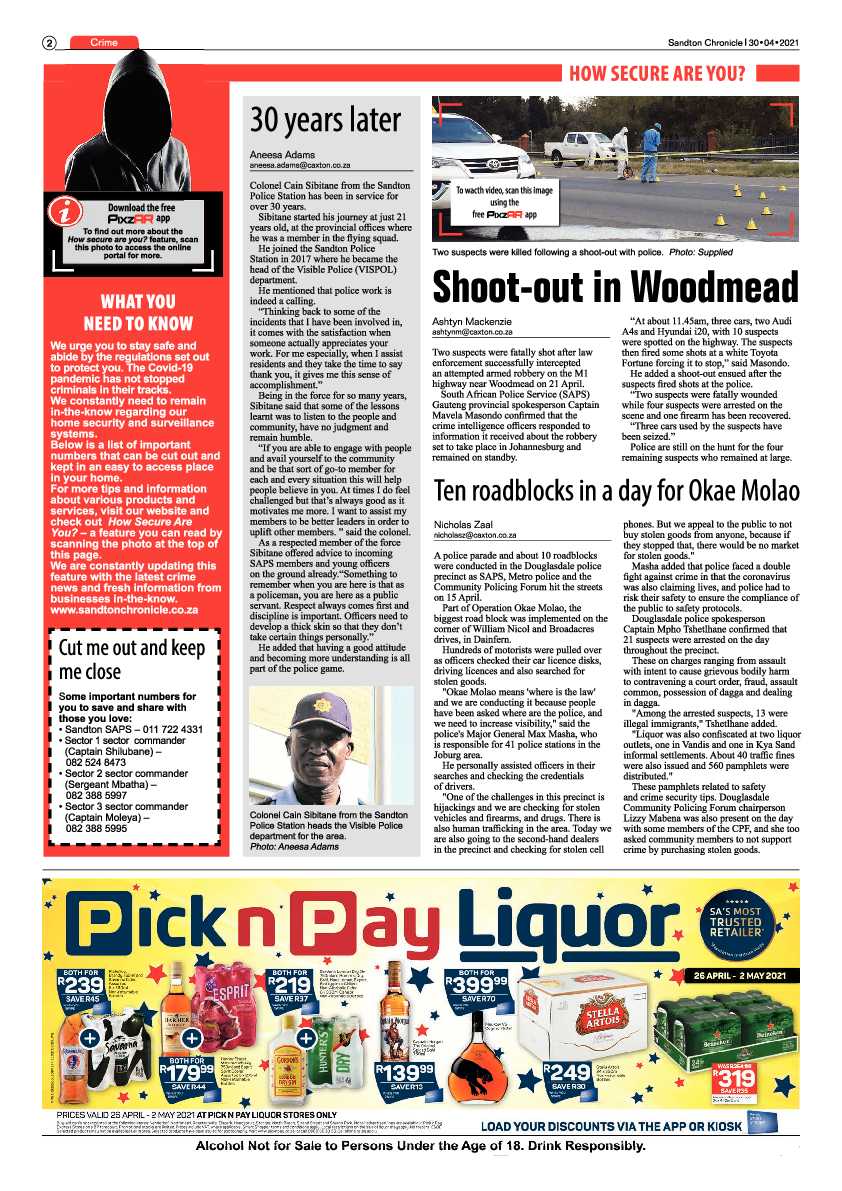 Sandton Chronicle 30 April 2021 page 2