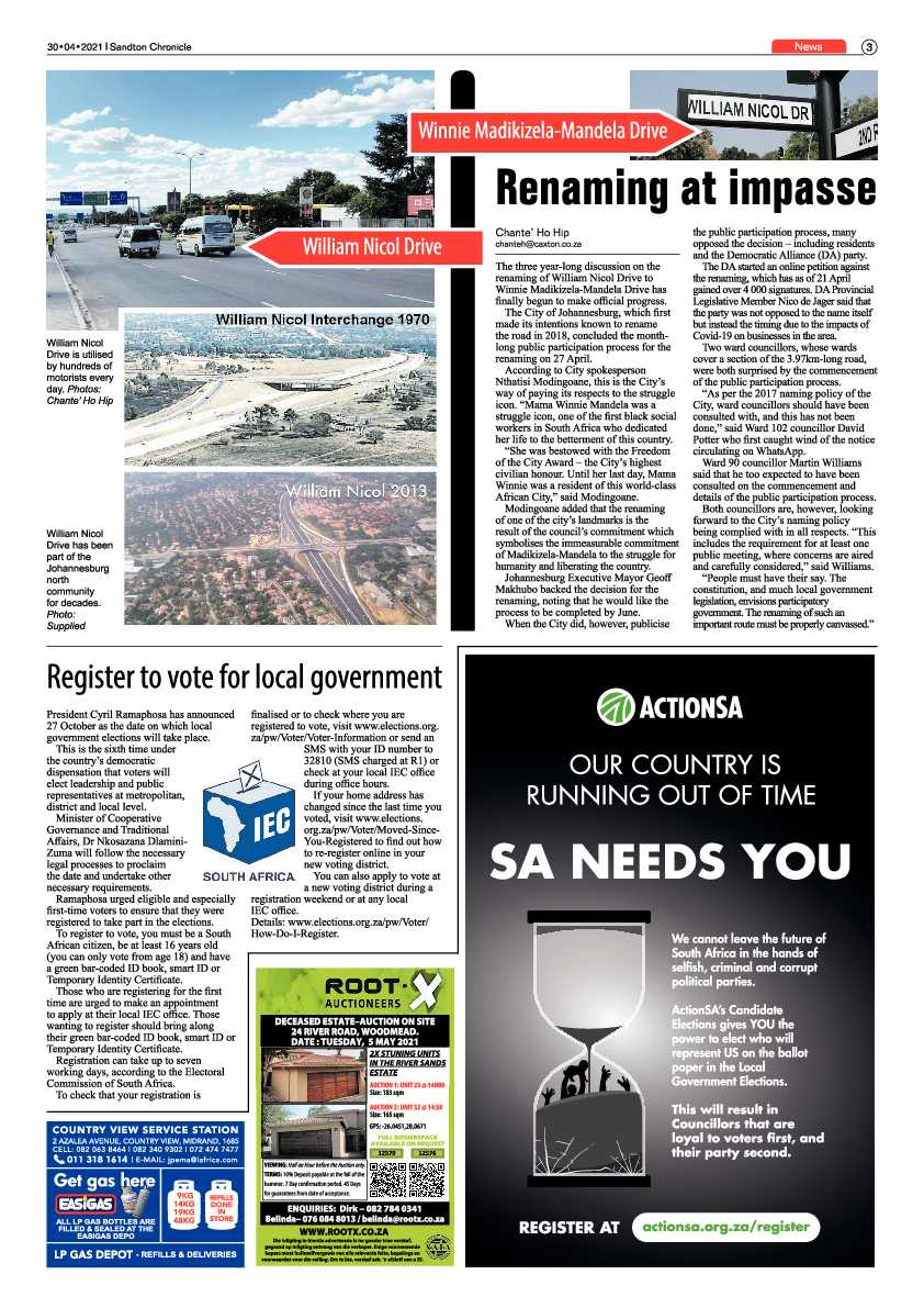 Sandton Chronicle 30 April 2021 page 3