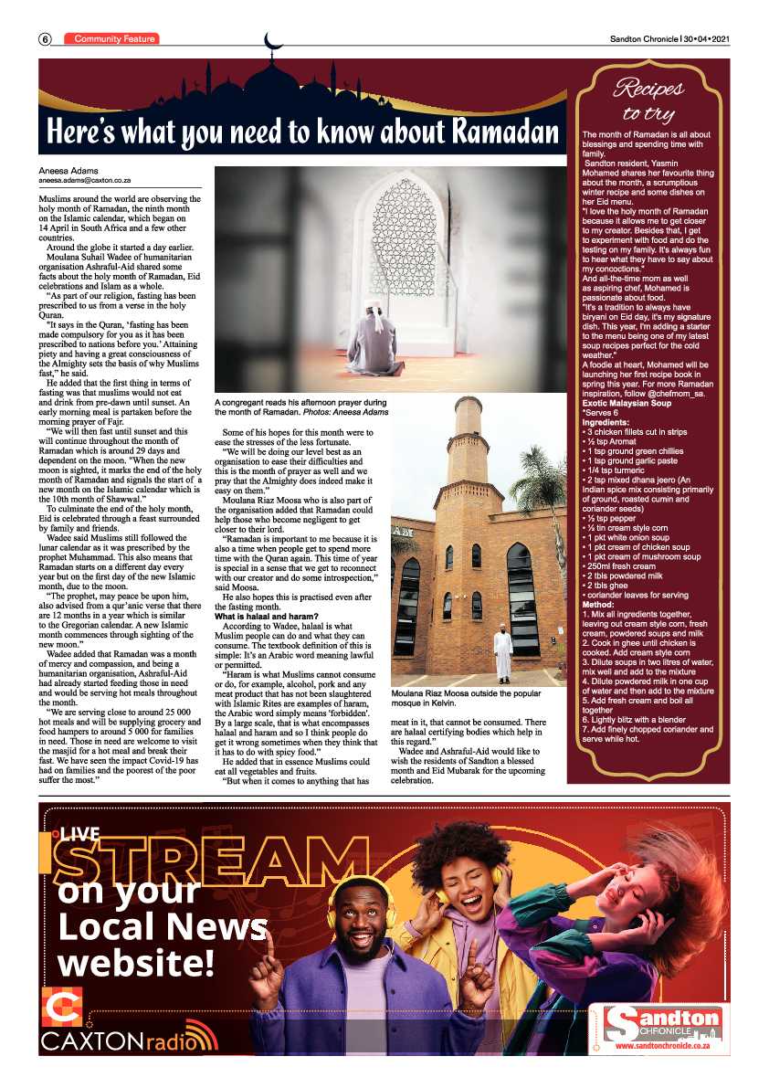 Sandton Chronicle 30 April 2021 page 6