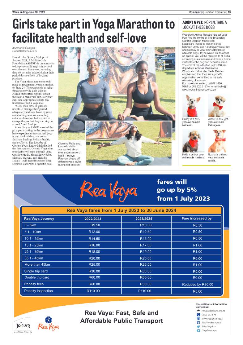 Sandton Chronicle 30 June 2023 page 13