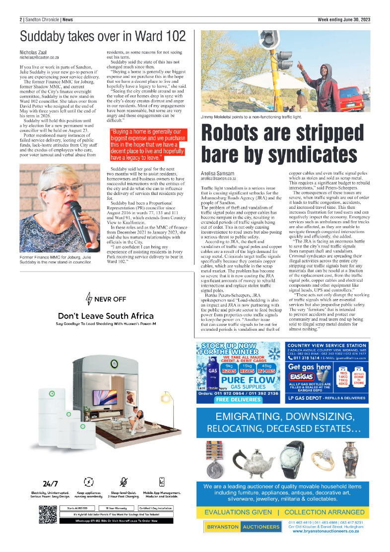 Sandton Chronicle 30 June 2023 page 2