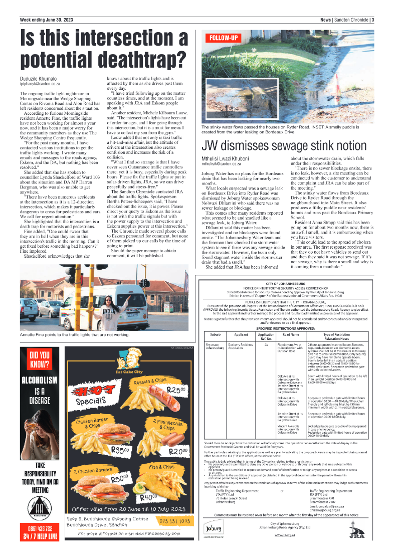 Sandton Chronicle 30 June 2023 page 3