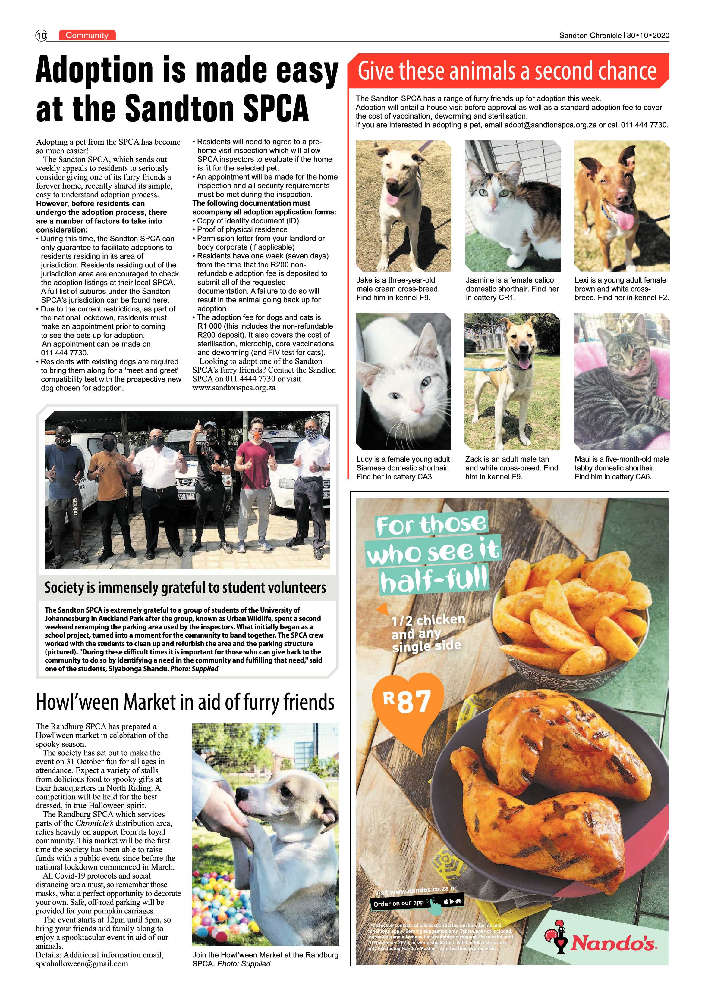 Sandton Chronicle 30 October 2020 page 10