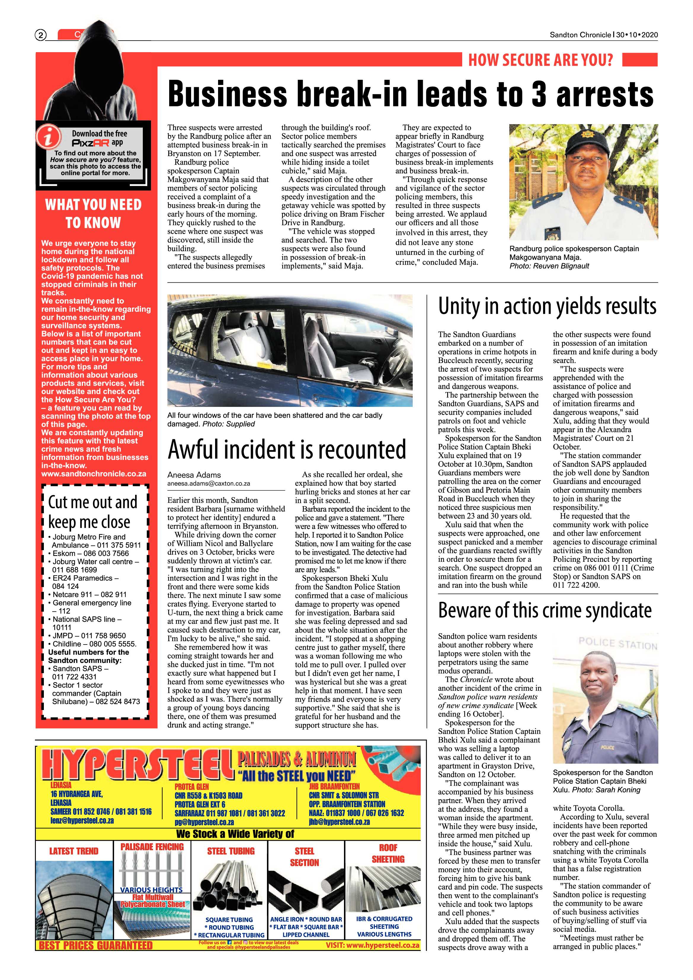 Sandton Chronicle 30 October 2020 page 2