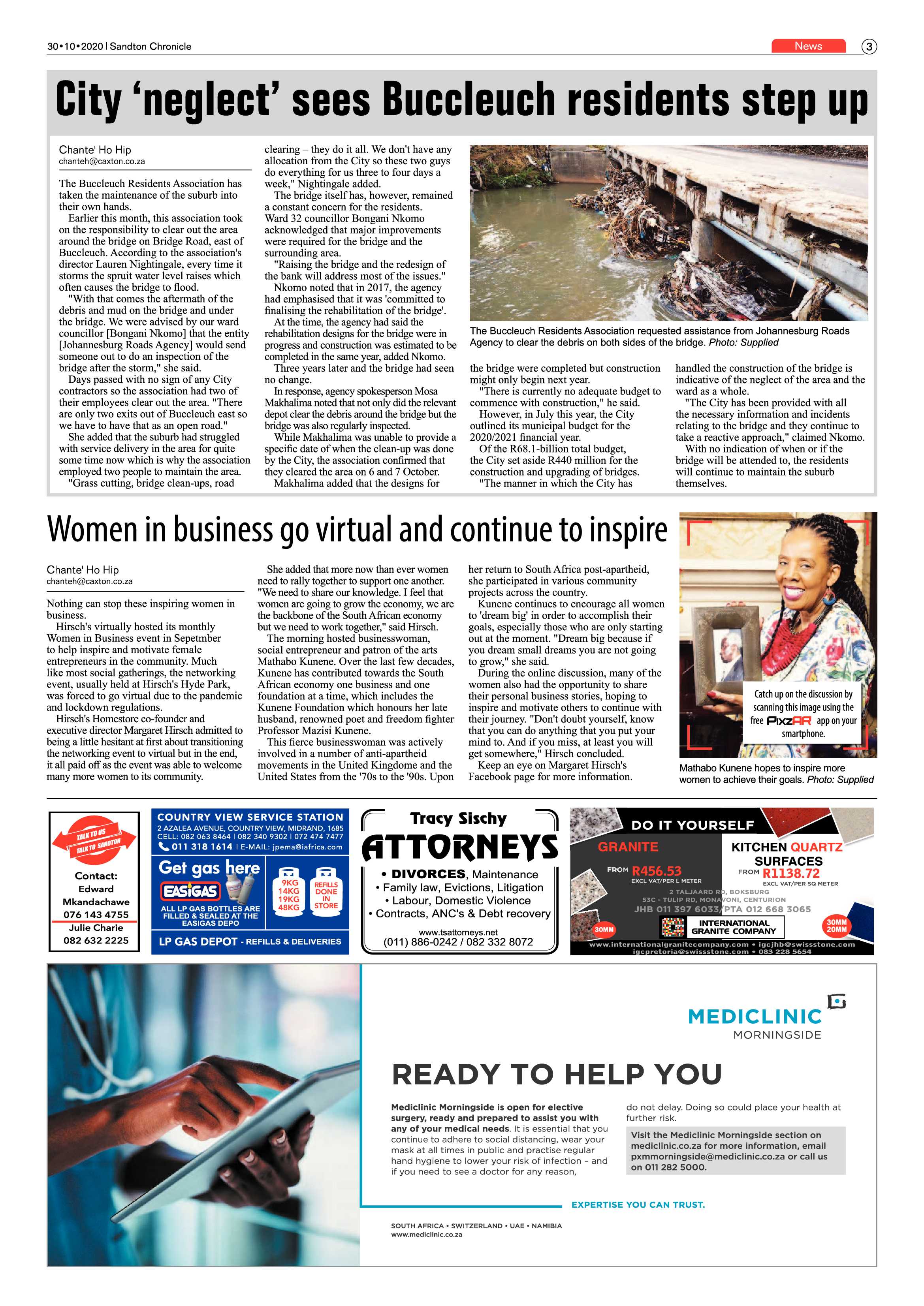 Sandton Chronicle 30 October 2020 page 3