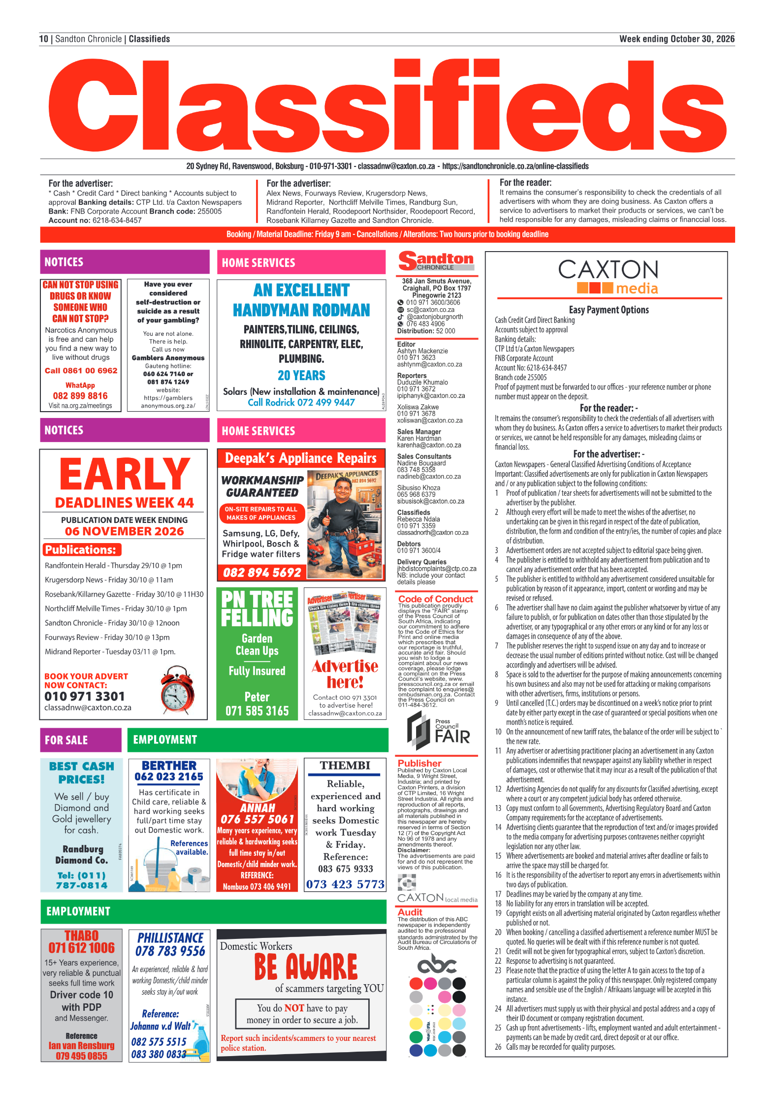 Sandton Chronicle 30 October 2026 page 10