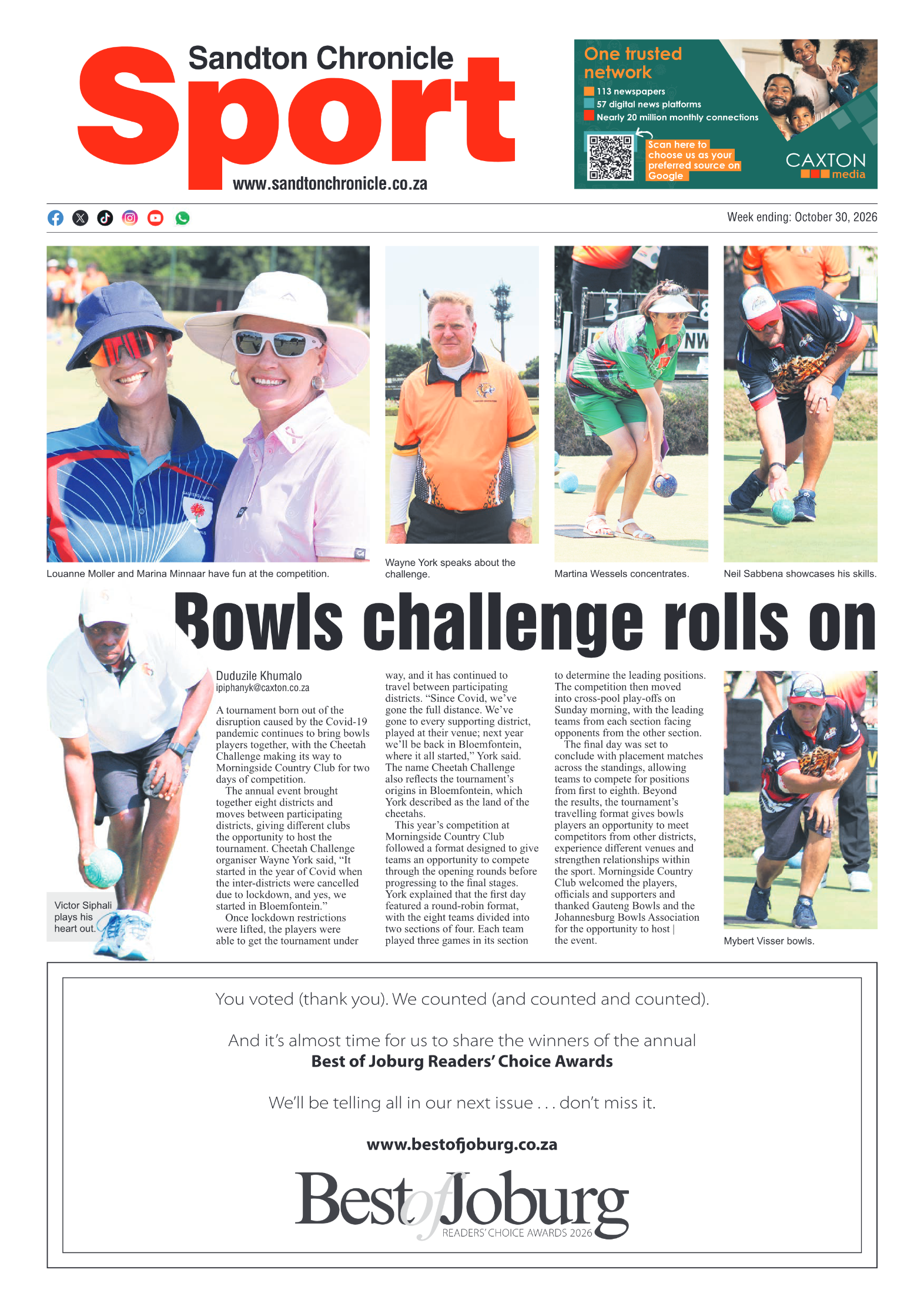 Sandton Chronicle 30 October 2026 page 12