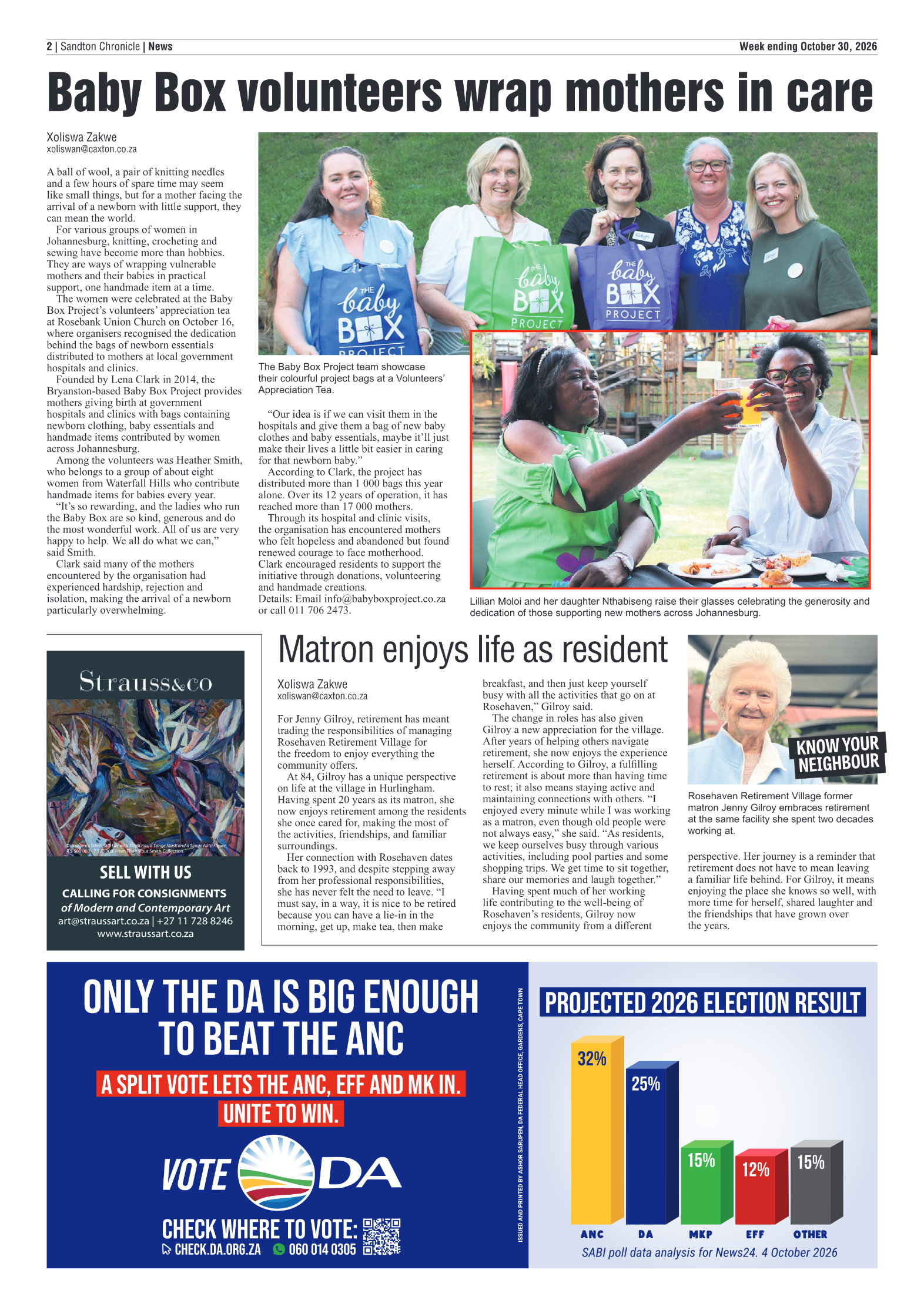 Sandton Chronicle 30 October 2026 page 2