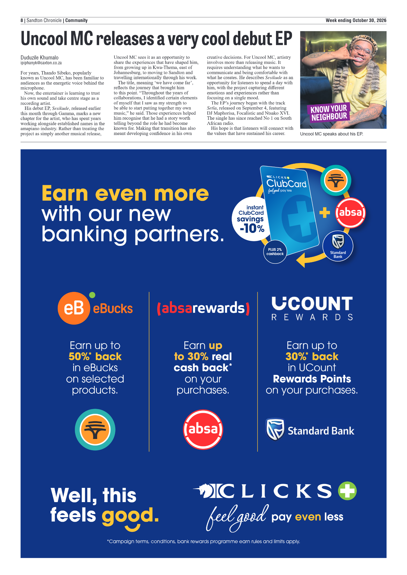 Sandton Chronicle 30 October 2026 page 8