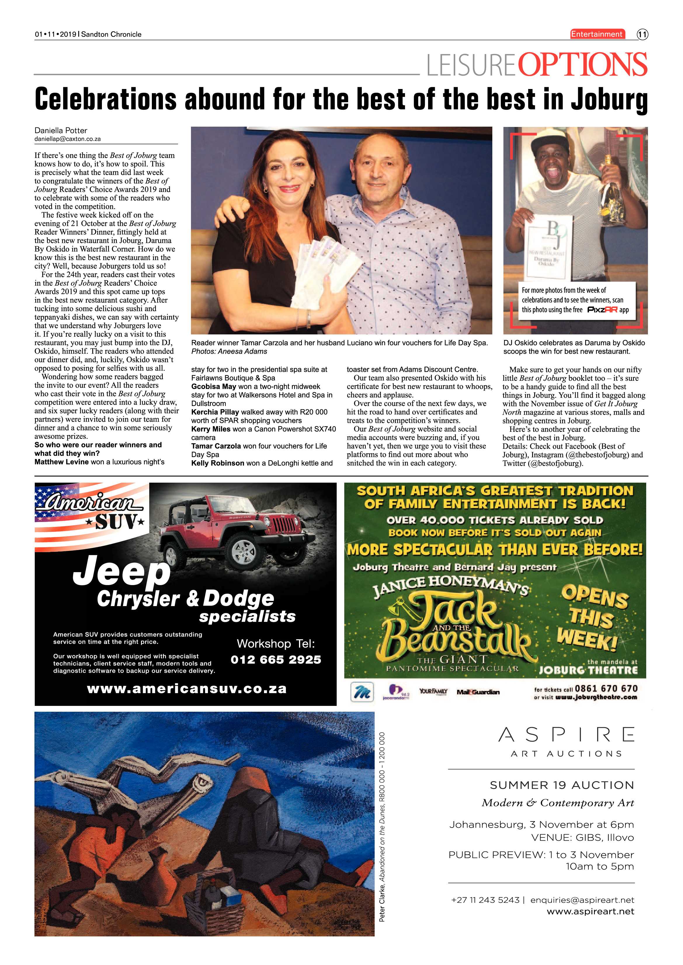 Sandton Chronicle 30 October, 2019 page 11
