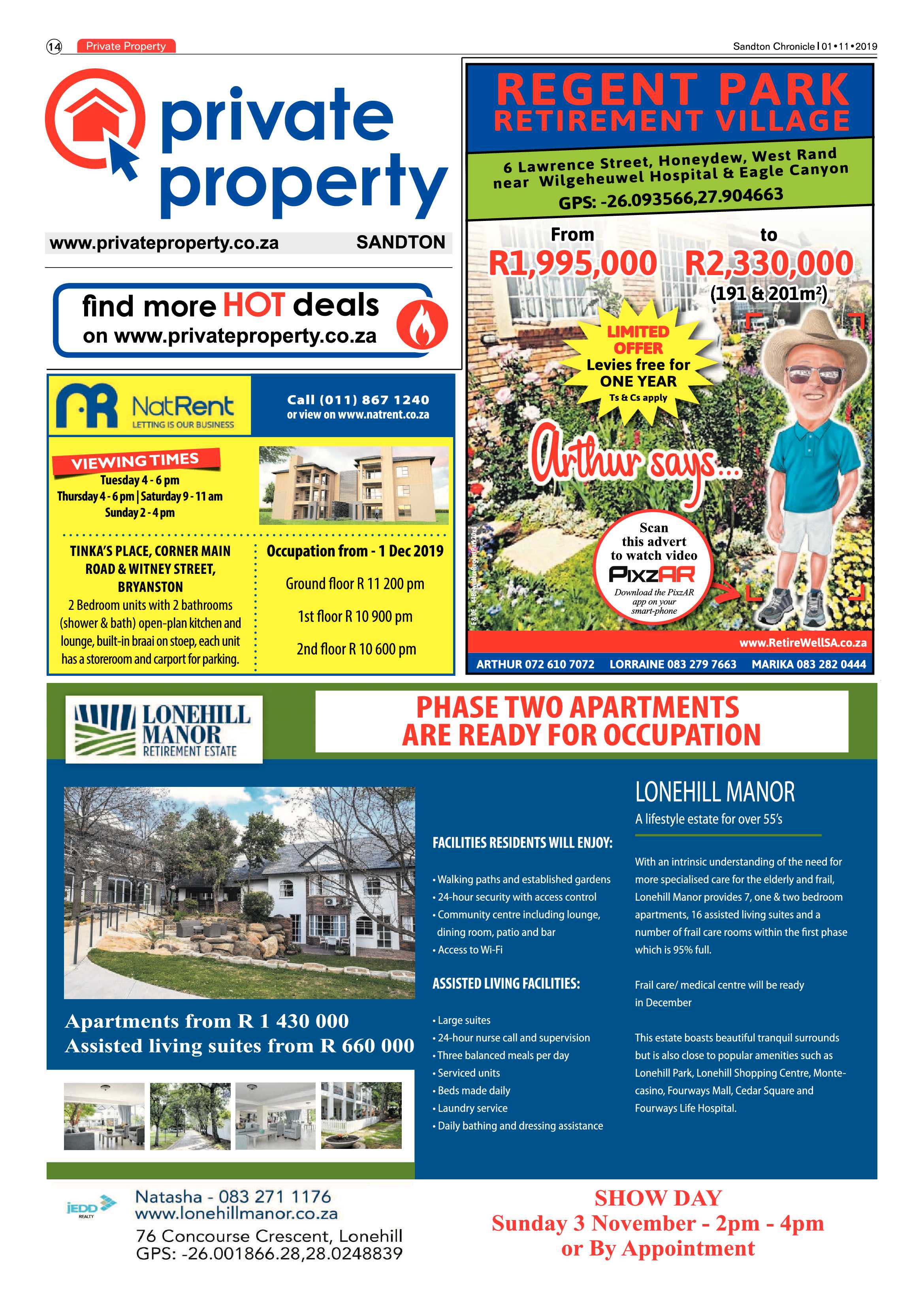Sandton Chronicle 30 October, 2019 page 14