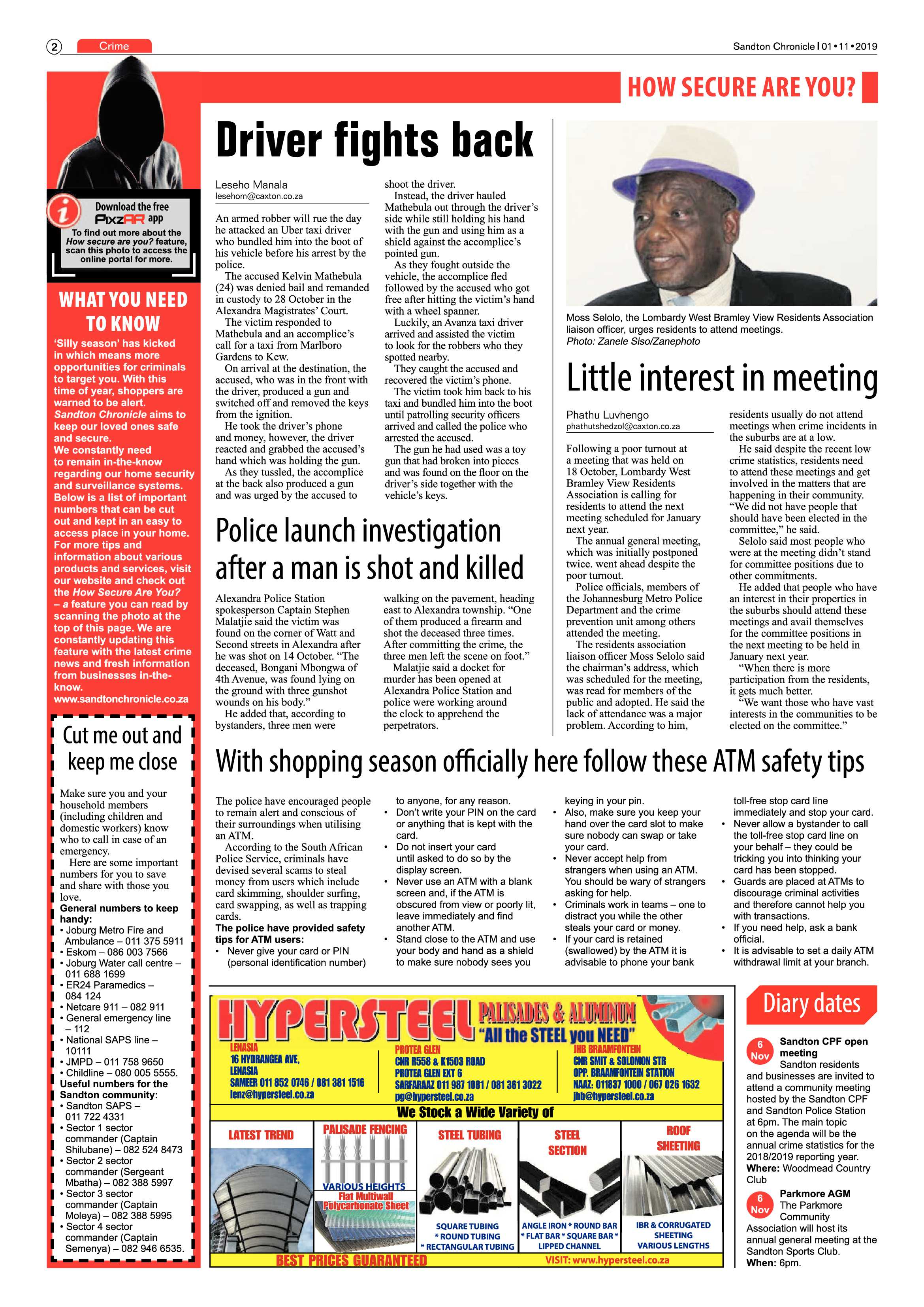 Sandton Chronicle 30 October, 2019 page 2