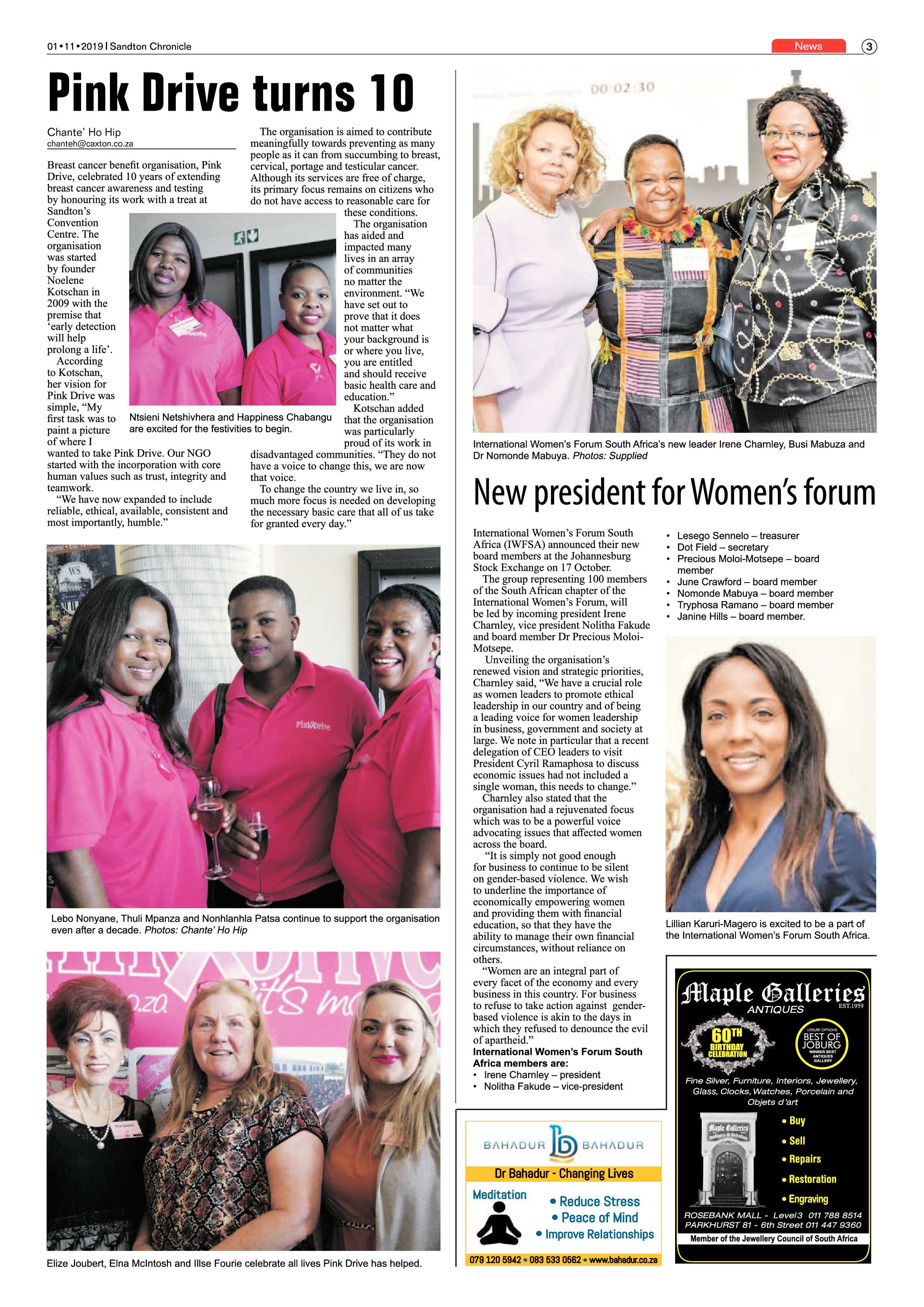 Sandton Chronicle 30 October, 2019 page 3