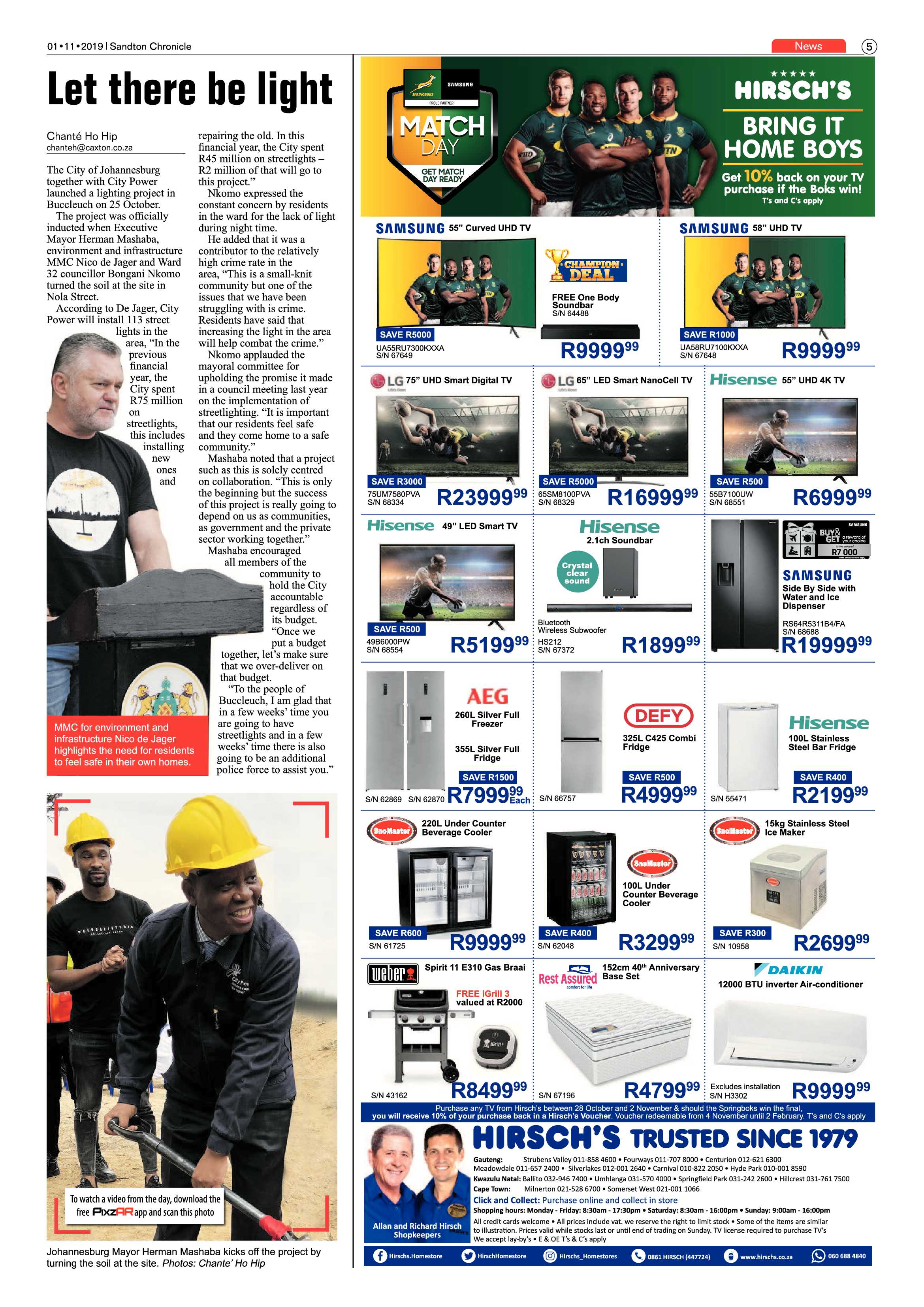 Sandton Chronicle 30 October, 2019 page 5