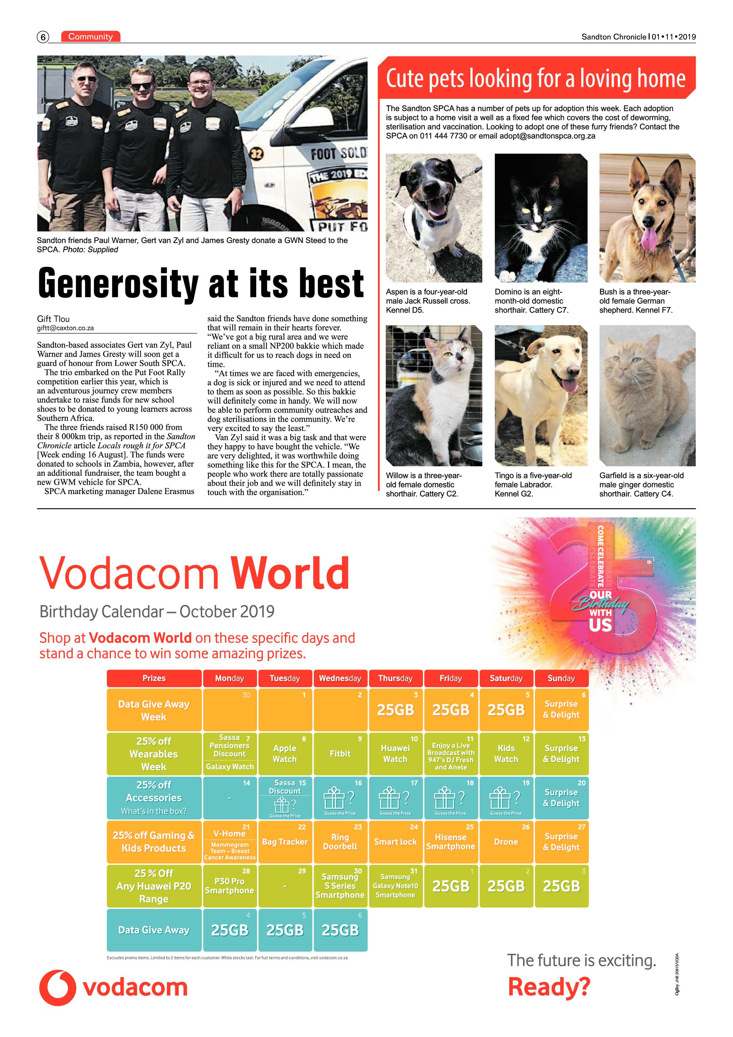 Sandton Chronicle 30 October, 2019 page 6