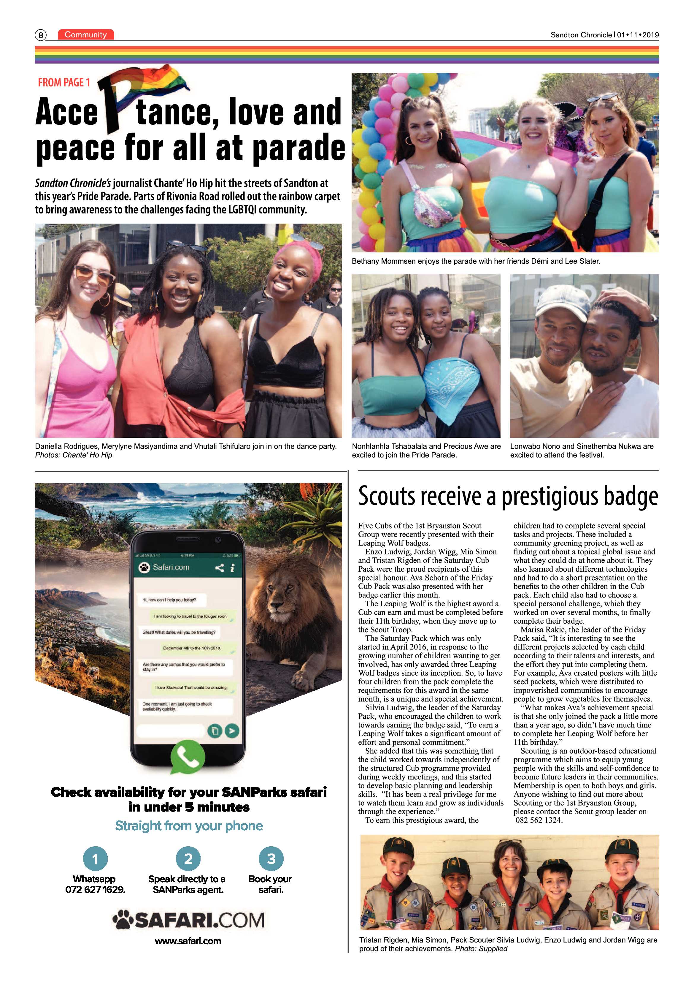 Sandton Chronicle 30 October, 2019 page 8