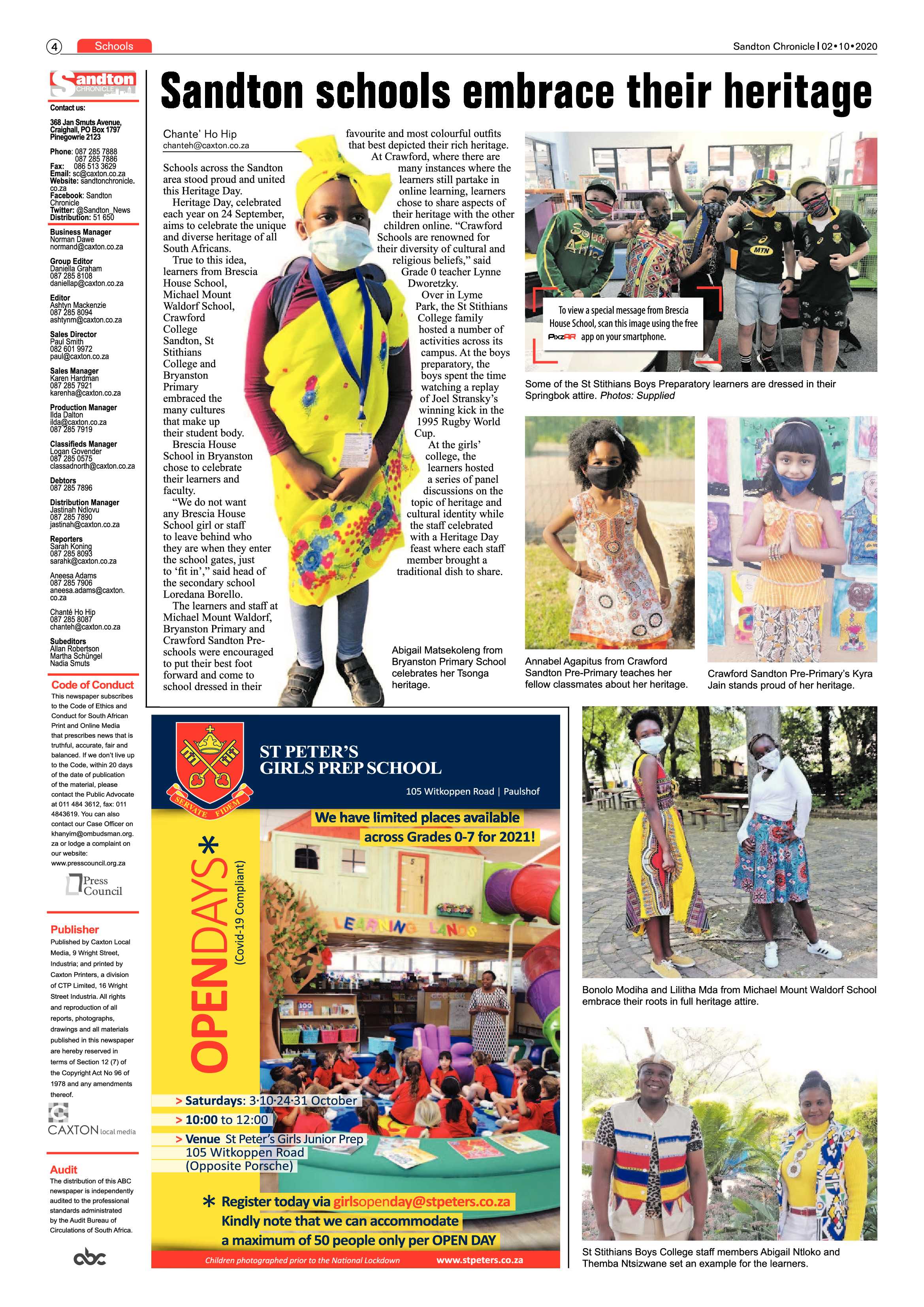 Sandton Chronicle 02 October 2020 page 4