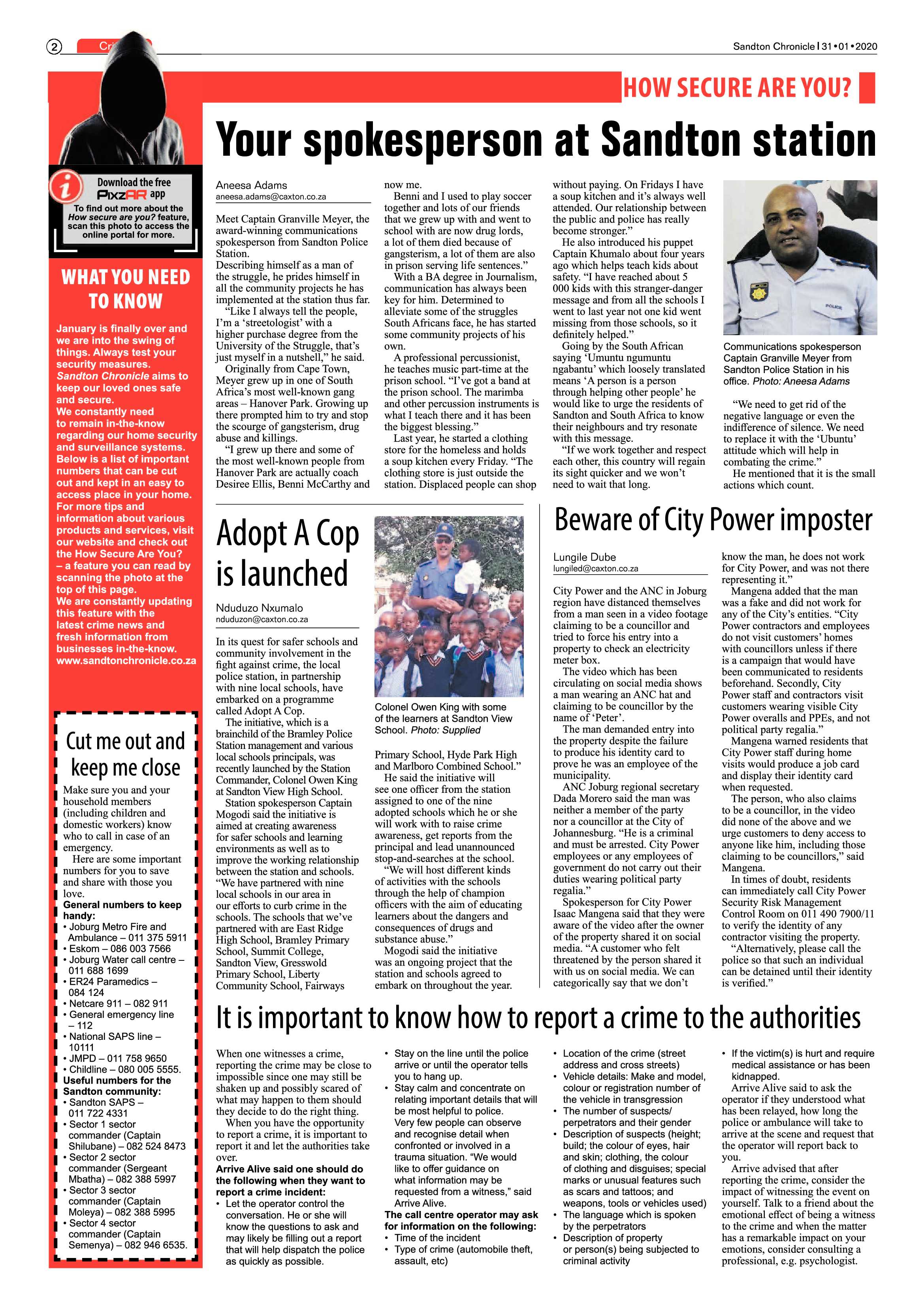 Sandton Chronicle 31 January 2020 page 2