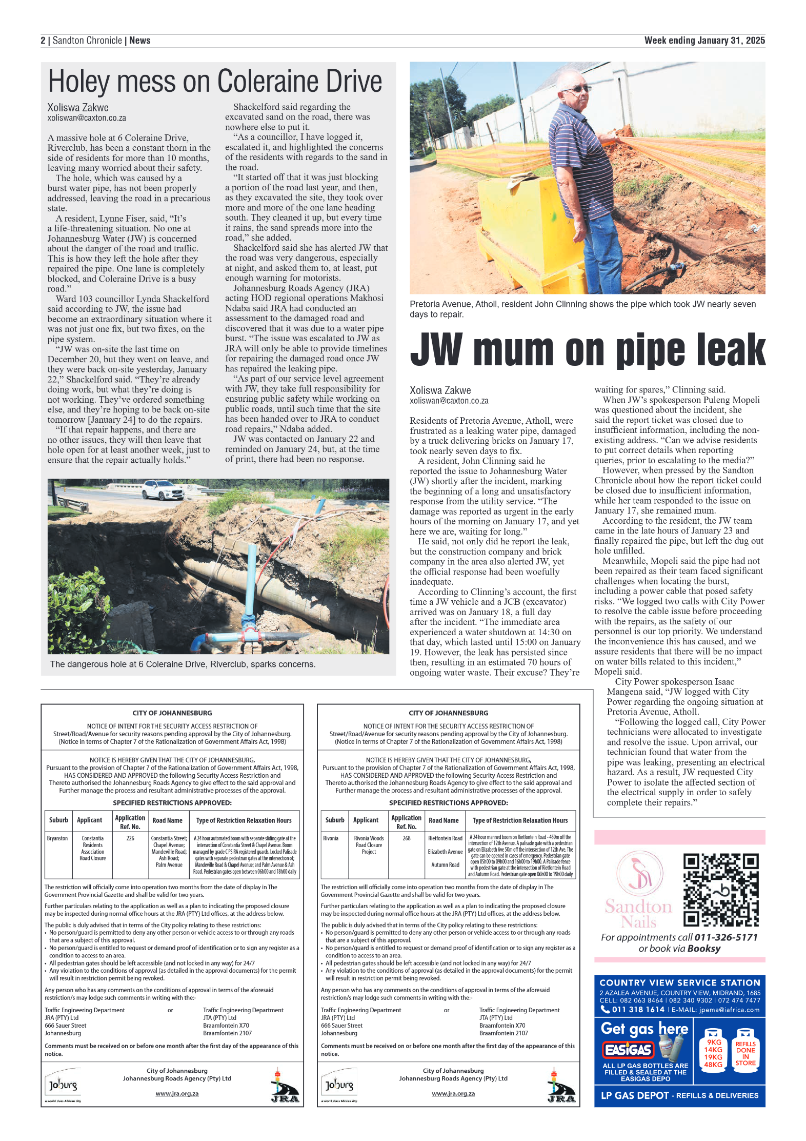 Sandton Chronicle 31 January 2025 page 2