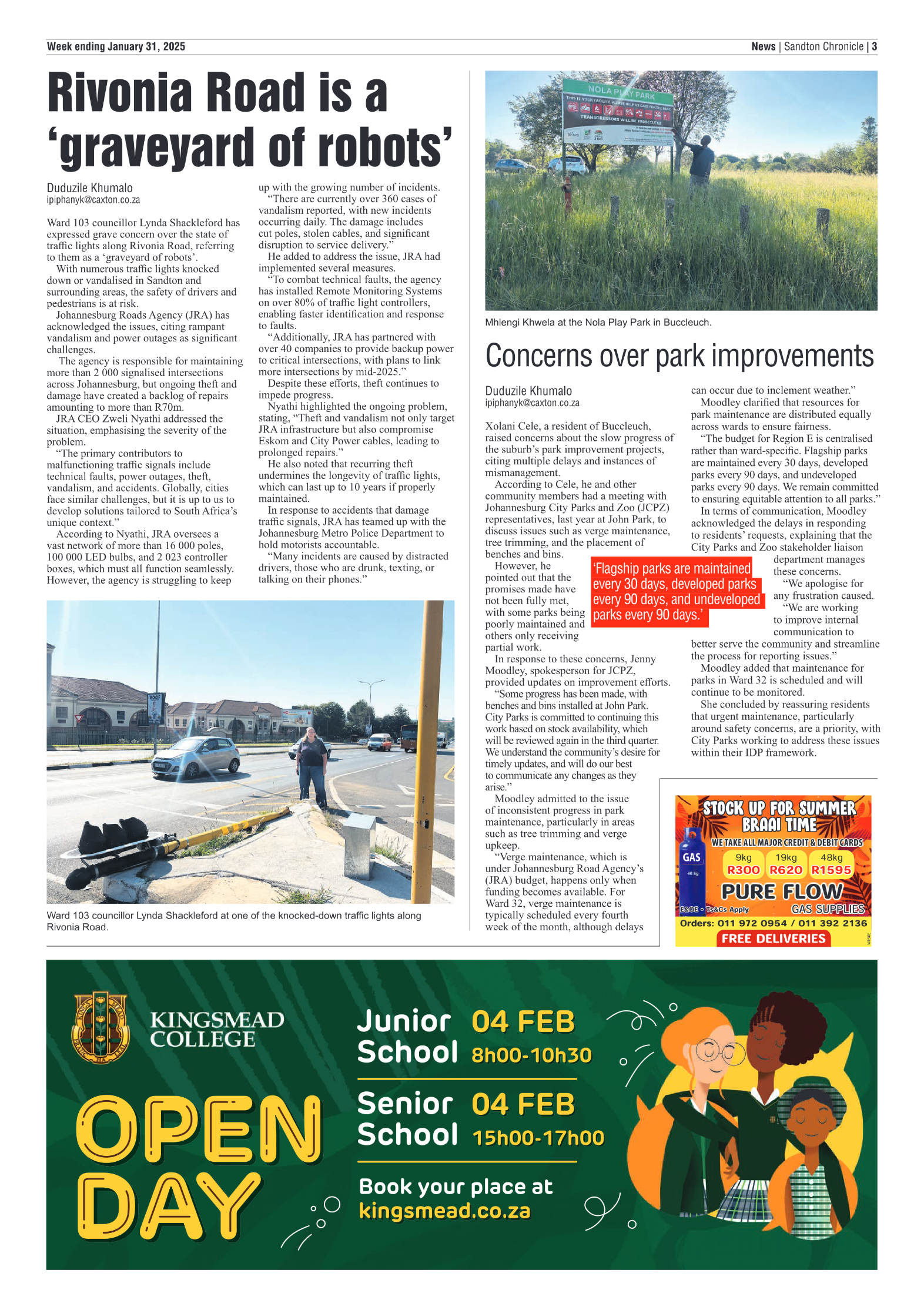 Sandton Chronicle 31 January 2025 page 3