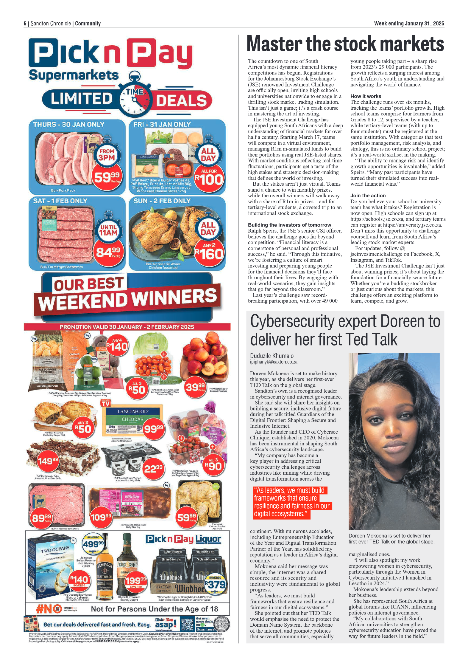 Sandton Chronicle 31 January 2025 page 6