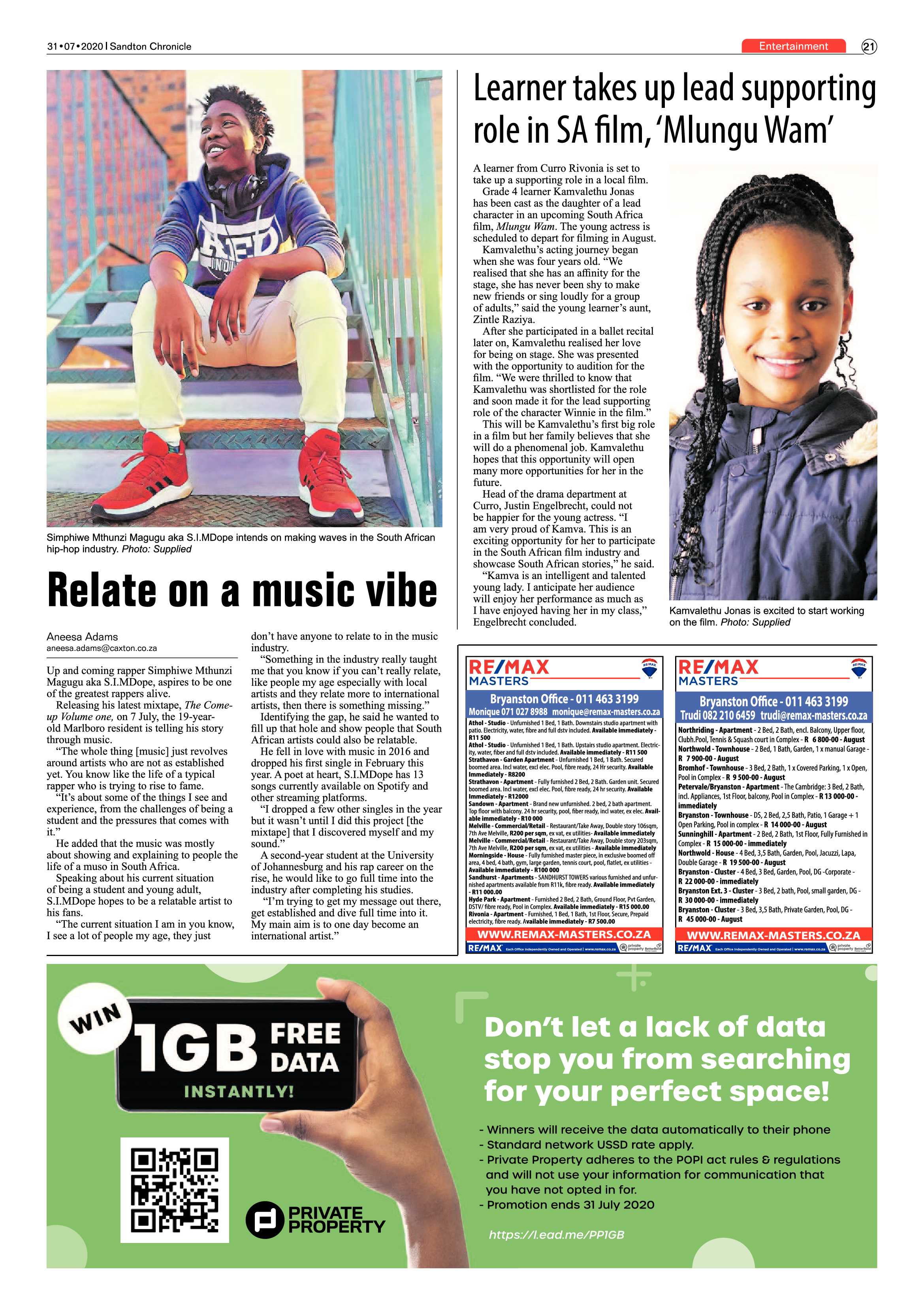 Sandton Chronicle 31 July 2020 page 21