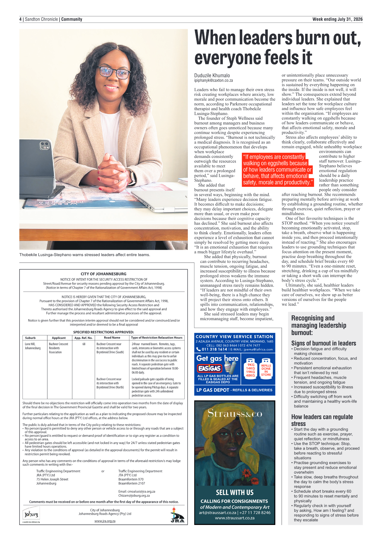 Sandton Chronicle 31 July 2026 page 4