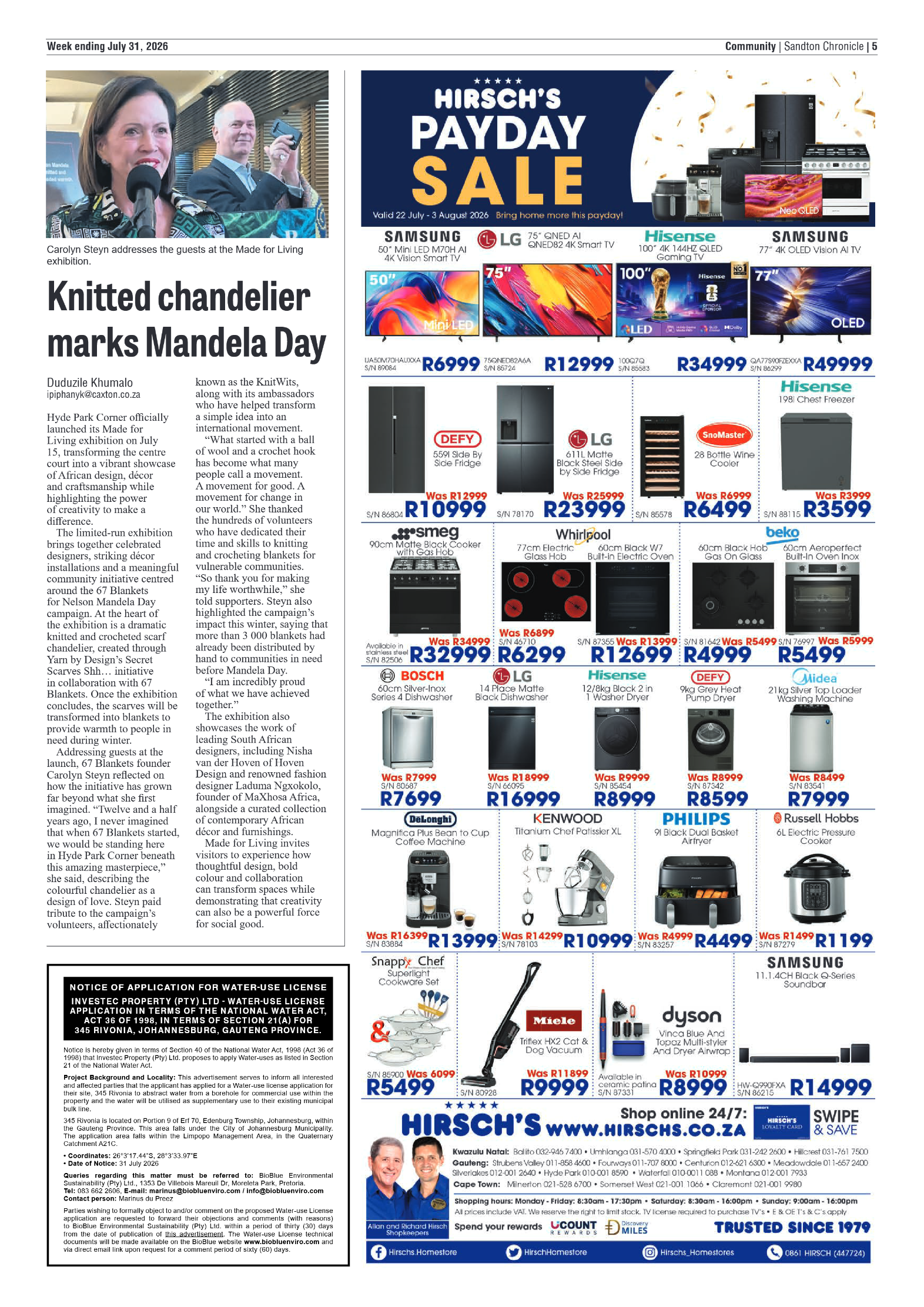 Sandton Chronicle 31 July 2026 page 5