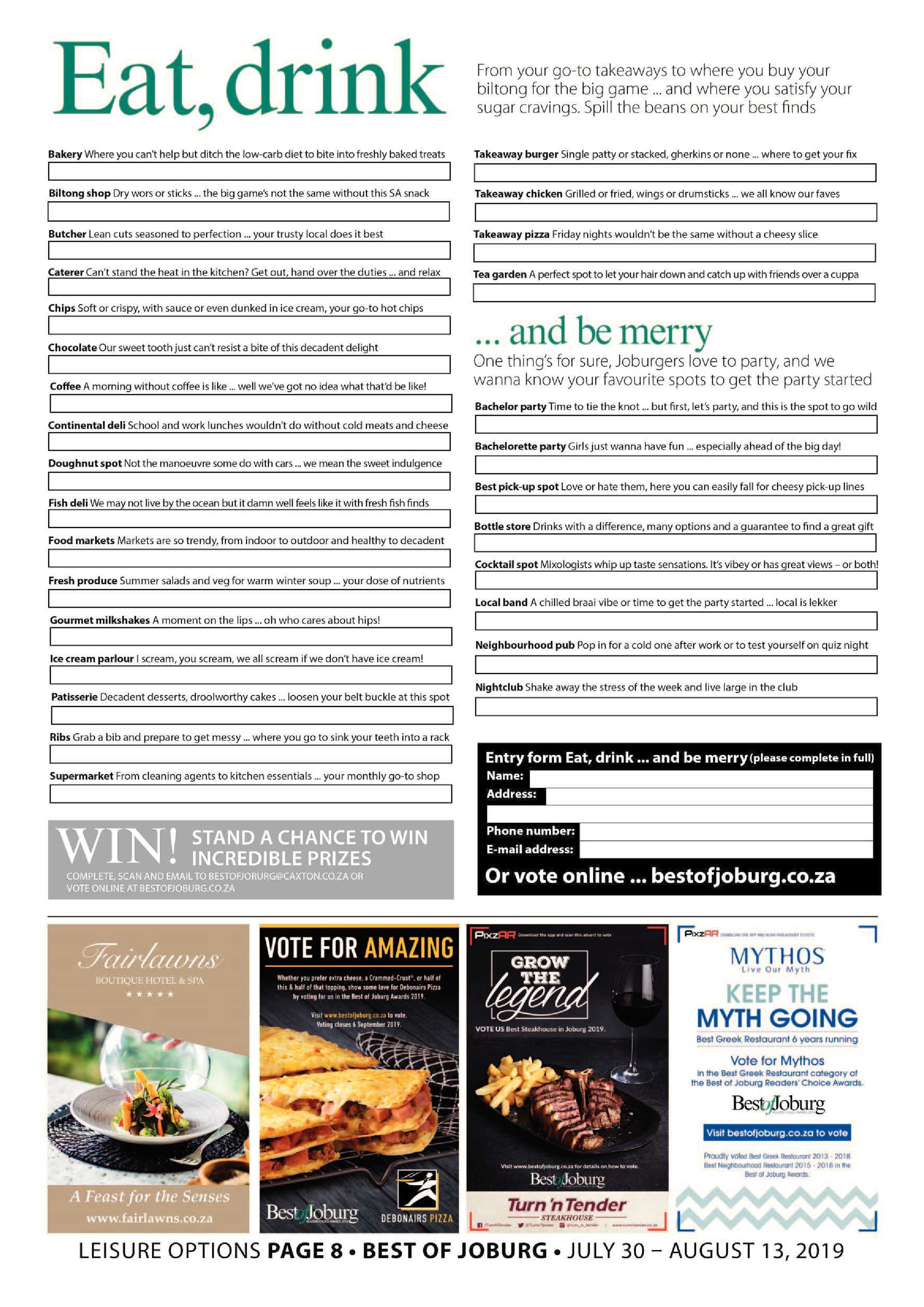 Sandton Chronicle 31 July, 2019 page 20